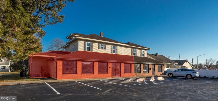 High visibility office space located just a block away from Salisbury University!  This is a unique opportunity to occupy customized commercial space - whether it be office, retail storefront or showroom.  Fit-out can be negotiated into the lease, so that you can customize without the burden of figuring out the up-front expense.  Plenty of parking and tremendous location!