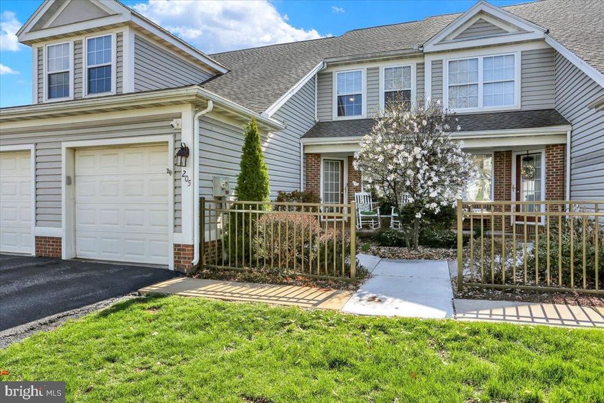 Beautifully renovated home in the community of Oak Hill with sought after main floor master and laundry. Soaring ceilings greet you upon entry into this attractive open floor plan townhome. A spacious living and dining area unfurl into a fully renovated kitchen furnished with crisp white cabinetry.  Adjacent to this well appointed space sits a quiet rear patio. The generously proportioned primary bedroom boasts vaulted ceilings and a full ensuite bathroom.  A guest bathroom and garage complete this homes first level.   Retreat upstairs to find a guest bedroom and full bath with two multipurpose loft spaces that could easily convert to a third bedroom.  This meticulously maintained and thoughtfully improved home is located in arguably the most convenient area of Berks County with shopping, dining and entertainment literally  minutes from your front door.