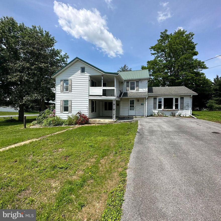 Check out this Colonial/Farmhouse style fixer-upper / flip opportunity holding three bedrooms, one and a half baths, situated on a corner lot. This property features a spacious patio, a paved driveway, and limitless potential. The kitchen area awaits your creative touch after being gutted, brand-new windows have been delivered and doors on the way, with some windows already fitted. Don't miss the opportunity for your next renovation or flipping endeavor! Interior photographs to come, owner is a PA/MD licensed Broker/Realtor