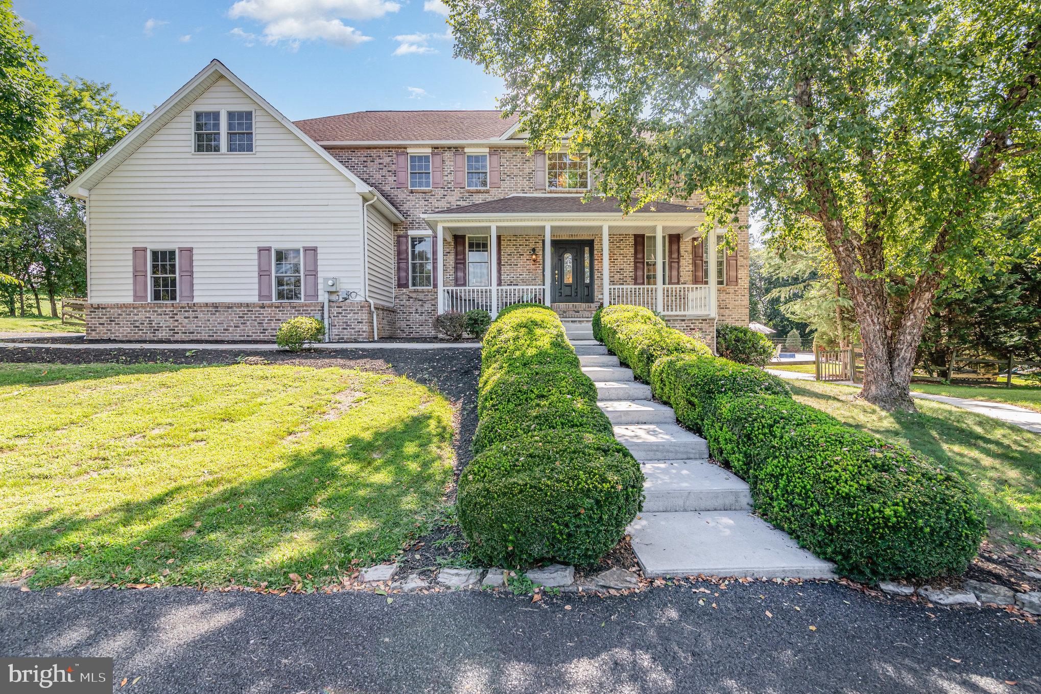 If it is space that you desire, then this 4,000 square foot home has it! Located on a cul-de-sac in the countryside near Carlisle, this 5 bedroom home features a covered front porch and inviting 2 story entry foyer, a fully equipped kitchen that is open to a family room with a gas fireplace, formal living and dining rooms, a first floor office or study and a main level laundry. Upstairs is a huge primary suite with a relaxing sitting area, full bath with a whirlpool tub and a walk in shower, double vanity and a walk-in closet. There are 4 other good sized bedrooms, one with its own full bath and 2 others with direct access to a shared full bath. More living space awaits in the finished basement with a large bar area, family and game rooms in addition to a half bath and additional laundry area. The basement has French doors that lead directly onto the pool and hot tub patio area. The large lot has a fenced rear yard, play area and a gazebo. With the amenities in this home, you may not need additional recreational outlets, however, it is convenient to Kings Gap, Barnitz Mill, Pine Grove Furnace and Laurel and Fuller Lakes.