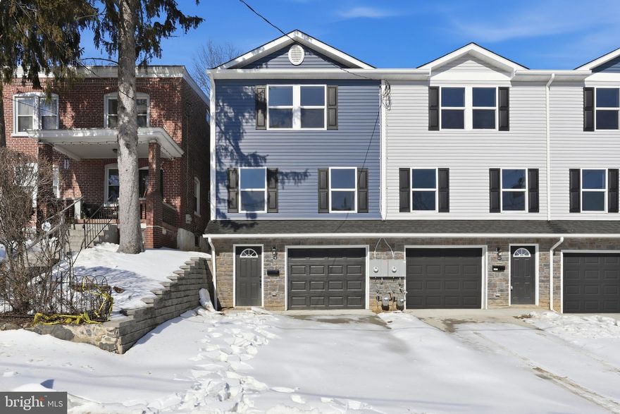 ONLY 2 LEFT !!CITY LIVING AT IT'S BEST! This 3 story, 3 bedroom, 2/1 bathroom town home has an open floor plan with LVP on first floor,  Kitchen with  center island, Granite counter tops, range, dishwasher & under the cabinet microwave. Main bedroom with master bathroom and 2 additional bedrooms and a full bath on upper level.In addition this home has a 1 car garage and a large rear yard and concrete patio. Close to all major routes, shopping and dining and 30 minutes to Philadelphia Airport. Photos are of the end unit but same layout.