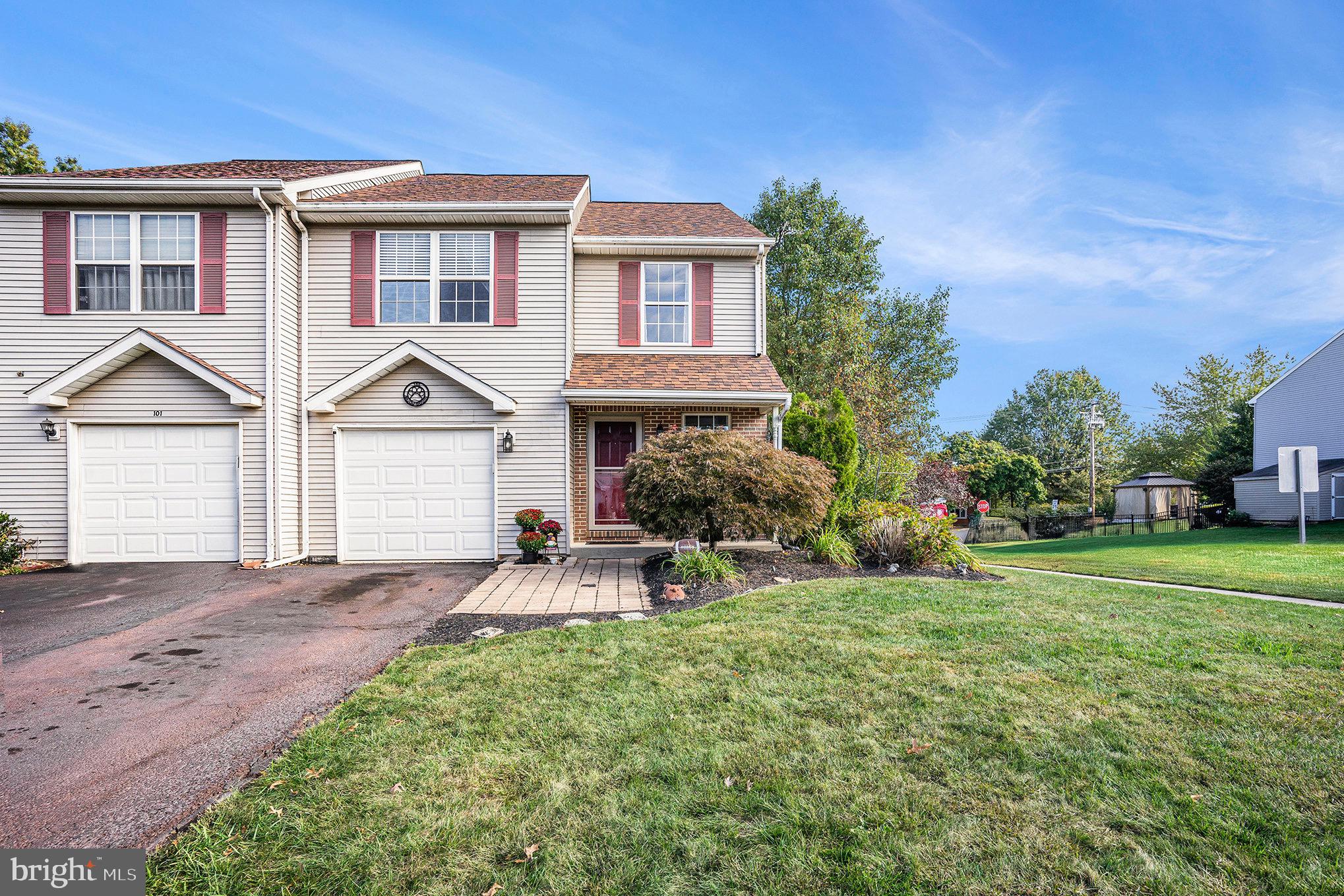 Welcome to 100 Anjou Court – Your Move-In Ready Telford Townhome!
Nestled on a quiet cul-de-sac on a desirable corner lot in the heart of Telford (Franconia), this beautifully updated townhome offers a perfect blend of comfort, functionality, and timeless appeal. The open floor plan flows seamlessly from room to room, making it ideal for both everyday living and entertaining friends and family.
What makes this home special? It all begins starts with the coveted corner location — enjoy extra natural light, enhanced privacy, and a larger yard space that corner properties are known for. Inside, you’ll find a calming living space, complete with gorgeous hardwood floors throughout, that adding warmth, elegance, and timeless charm.
It continues within - step inside the bright, inviting main level, where sunlight fills the spacious living room. The open kitchen and dining area are perfect for gatherings and everyday meals, while a convenient half bath and ample storage complete the first floor. 
Upstairs, you’ll find three generously sized bedrooms, including a spacious primary suite that serves as your private retreat.  An additional full bathroom serves the secondary bedrooms, making this layout ideal for family or guests. 
Your journey concludes outside, where you can relax in the beautiful backyard - featuring a large patio and privacy garden—perfect for gardening, play, or summer BBQs. An attached garage provides easy parking and additional storage. 
Located just minutes from shopping, dining, parks, and major commuter routes, this home combines small-town charm with everyday convenience. All that’s left to do is unpack and start making memories!