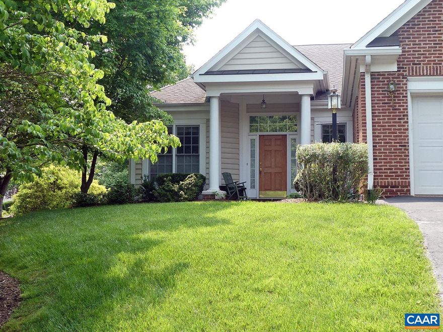 OPEN HOUSES: Cancelled. U/C      Designed for easy living, the Rivercrest section of Dunlora is popular with those looking for a one-story home in a great location with easy access to downtown, UVA and 29N. Spacious rooms, lovely plantings, and the private, elevated lot make this a home you will love. Take a look!,Formica Counter,White Cabinets,Fireplace in Living Room