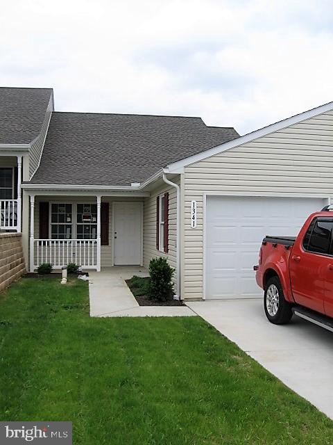 Bellwood Plan-Quiet (50+) condo community. Low monthly fee includes all yard/bldg maintenance, snow removal & community bldg. Open floor plan with 2 Bedrooms, 2 baths & 1st floor laundry. One car attached garage for safety & convenience. This unit can be finished within 60 days with buyer choosing interior finishes and colors. Many upgrades to customize to your taste & needs. Community is convenient to shopping and health care.
