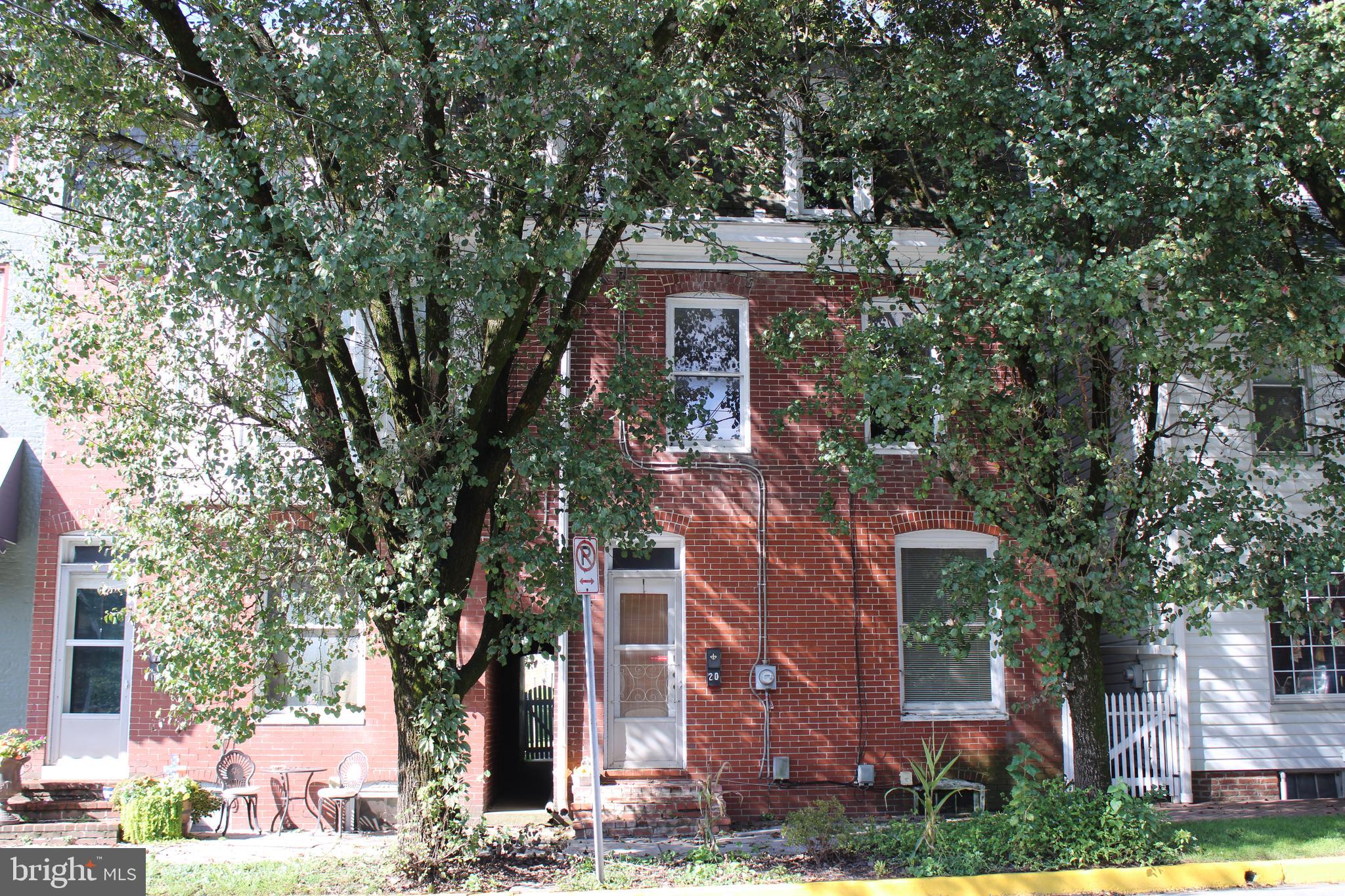 RECENTLY REDUCED! Attention Investors! 2 Side by side 3 story townhomes has become available in the Village District of Shrewsbury Borough. 2 Separate single family residential properties with a shared 2 car garage in the rear. Each home has 2 Bedrooms, 1 Bath. Hardwood floors throughout, all appliances included, except set of washer/dryer and tenant belongings. 1 tenant is in their 1st year until March 2025, rental amount $975/mth. Tenants pay all utilities. Rents are under market value, can easily be raised with 30-day notice. Property needs some TLC. Don't miss this unique opportunity to rehab!