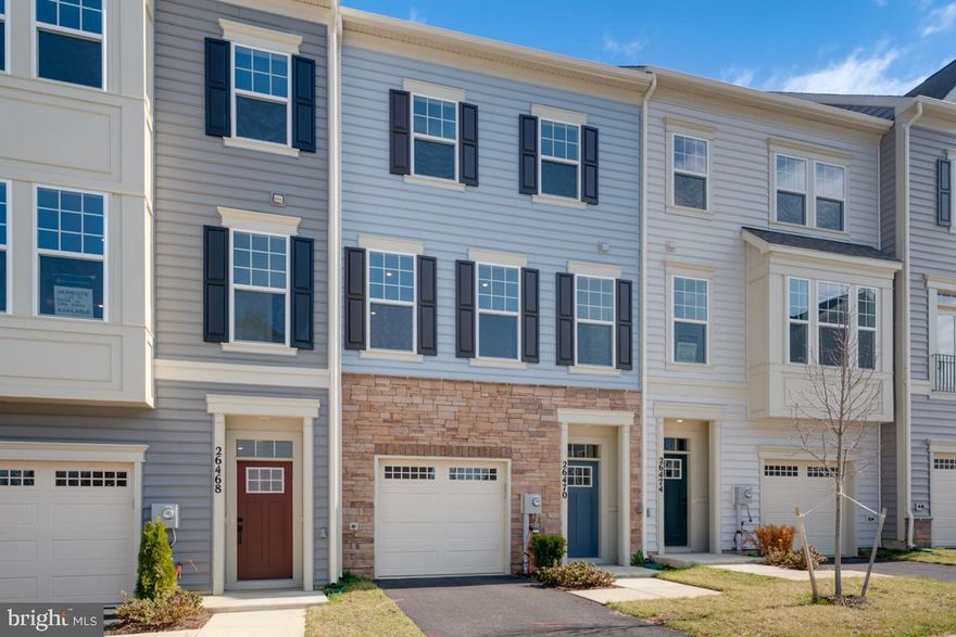 Beautifully designed new construction townhome in the heart of Damascus, MD! This modern 3-bed, 3.5 bath home offers 2212sq. ft. of thoughtfully designed living space, perfect for comfortable and stylish living.  As soon as you enter the front door, you are greeted by a bright foyer leading to a lower level rec room with a full bathroom.  Heading up the oak staircase to the main living level, you will find an Open-concept floor plan with spacious living and dining areas. The Gourmet kitchen features quartz countertops, stainless steel appliances & custom cabinetry. Upstairs, the Luxurious primary suite is complete with a walk-in closet and spa-like en-suite bath.  Laundry room is conveniently located upstairs, along with 2 other bedrooms and hall bath.  Energy-efficient features including smart home technology and high-performance windows. The exterior includes a 1-car Attached garage and additional parking for convenience, as well as Private outdoor space perfect for relaxing or entertaining.  Located in a vibrant new community, this townhome offers easy access to major highways, shopping, dining, and top-rated schools. Enjoy nearby parks, walking trails, and all the charm that Damascus has to offer!  Special incentives available for a limited time! Don't miss the opportunity to own this brand-new townhome in a fantastic location. Schedule your tour today!