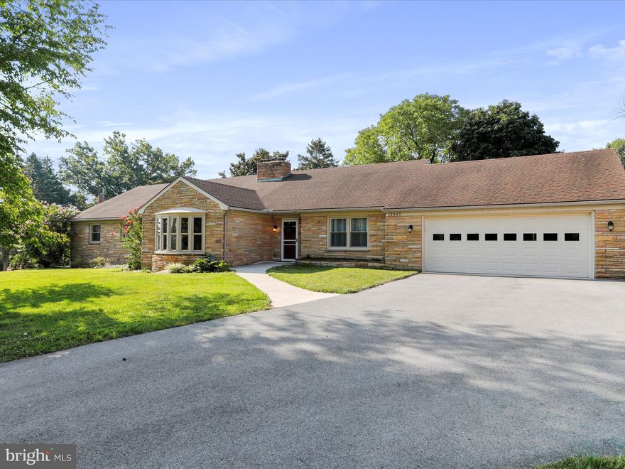 Amazing rancher with all the upgrades .  Nothing to do here but move in!    Recently renovated home.    Enjoy large 4 bedrooms and 4.5 baths directly across form Clear Spring High School.    Living room off of renovated kitchen with huge pantry, granite countertops, stainless steel appliances and well built cabinets.  Separate dining  room with built in cabinets.   Large bedrooms with new carpet and new bathrooms! Partially finished basement, with laminate flooring, fireplace and full bath with plenty of space for more rooms.  This home boasts plenty of storage in the basement plus two care garage and shed.