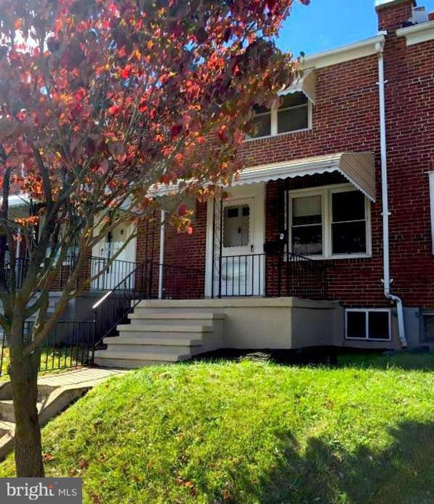 Are you looking to downsize, have a place to call your own or waiting for an investment opportunity?  This clean, well maintained, 2 bedroom, 1 bath interior row house is complete with fresh paint and hardwood floors on the main level.  The bedrooms are nicely carpeted and freshly painted with neutral colors. The front of basement is finished providing an extra room. Convenient location.