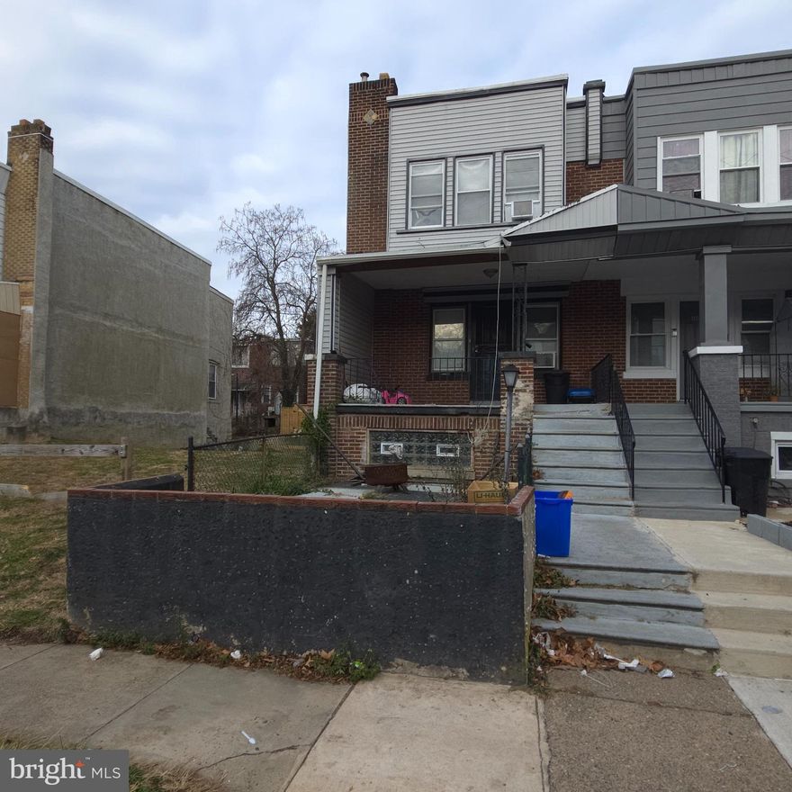 Investors, this is a great opportunity to add a solid single-family unit to your portfolio.  This is a large 3 bd, 1 1/2 bath situated in Cobbs Creek.  It is currently occupied by a long-term tenant but can be delivered vacant.  The property has solid bones and structural integrity with all systems operational.  With interior updates, this property could be sold to a new homeowner or used as an addition to your portfolio.  Property is being sold "as-is, where-is" with no warranty or guarantee of the overall condition. Cash or Hard Money is preferred. Schedule an appointment TODAY!