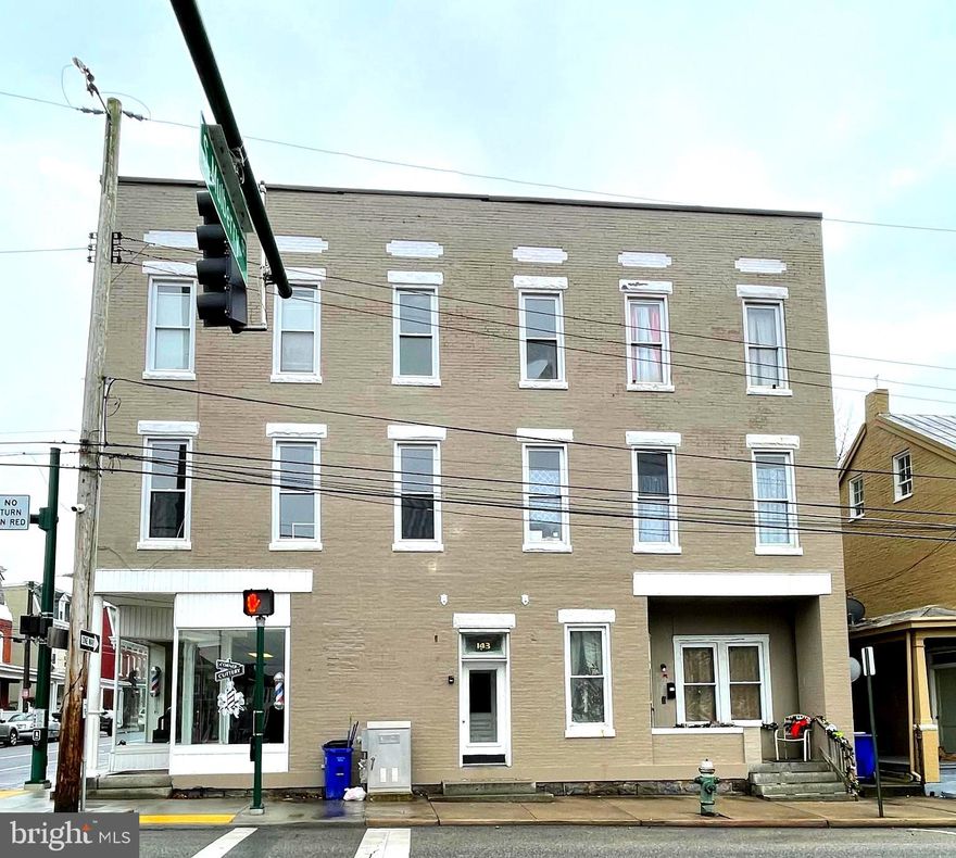 Huge 2nd floor,  2 bedroom, 1 bath  apartment available for rent in Hagerstown. This home features newly refinished hardwood floors throughout, high ceilings, spacious rooms and ample storage. Water, sewer and trash included in rent. Only minutes from downtown amenities.  Pets are case by case with strong application, additional pet deposit and monthly pet rent.  Breed restrictions will apply.  Call today to schedule a showing.