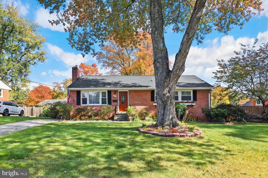 OPEN HOUSE FOR SUNDAY 11/19 IS CANCELLED. New Roof in October 2023! Beautifully maintained Solid Brick home minutes from the 495, Rt 50, restaurants and stores. 1,700 feet from Lake Accotink and the Cross County Bike/Hike/Walk trail. Lots of great features including spacious Living Room anchored by a wood burning fireplace. The adjacent dining area opens to the Gourmet Kitchen with granite counters. The kitchen opens to and overlooks the spectacular spacious back yard with a large storage shed, working Khoi Pond, and brick patio. The main level features gleaming hardwood floors, ample recessed LED lighting, 3 bedrooms and 2 full baths. The Walk-out lower level is finished with a huge family/rec room, a 4th Bedroom, full bath, and a large, finished Utility/Laundry room. This is a feel-good home, warm and charming, with tons of light, surrounded by mature growth trees. Close to parks, commuting, and shopping. New HVAC in 2016.
