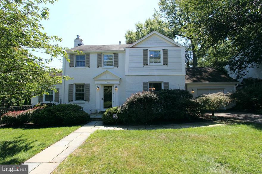 Beautiful colonial close to downtown Bethesda featuring a 2 story addition, brand new renovated kitchen with granite counters and stainless steel appliances, separate dining room, family room with french doors that lead to a patio, wired for FiOs hook up, energy efficient appliances, finished renovated basement with a full bath and an over sized 1 car garage.