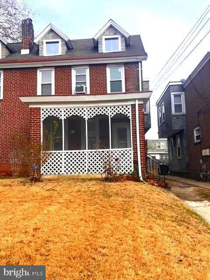 Welcome to 213 W 35th Street — a charming and beautifully maintained home in the heart of Wilmington!
This inviting 3-bedroom, 1.5-bath property blends classic character with everyday comfort, offering hardwood floors throughout and generous natural light in every room.

Step inside through the delightful screened-in front porch, perfect for morning coffee or relaxing evenings. The main level features a warm and welcoming living area, a spacious dining room, and a well-appointed kitchen ready for your personal touch.

Upstairs, you’ll find three comfortable bedrooms and a  full bath. The home also offers a rare bonus—a walk-out basement, providing additional storage, workspace, or potential for future finishing.

Outside, a manageable backyard creates a great spot for gardening, grilling, or play.

Conveniently located near shopping, parks, and major routes, this home is move-in ready and perfect for homeowners or investors alike. Don’t miss your chance to make 213 W 35th Street yours!