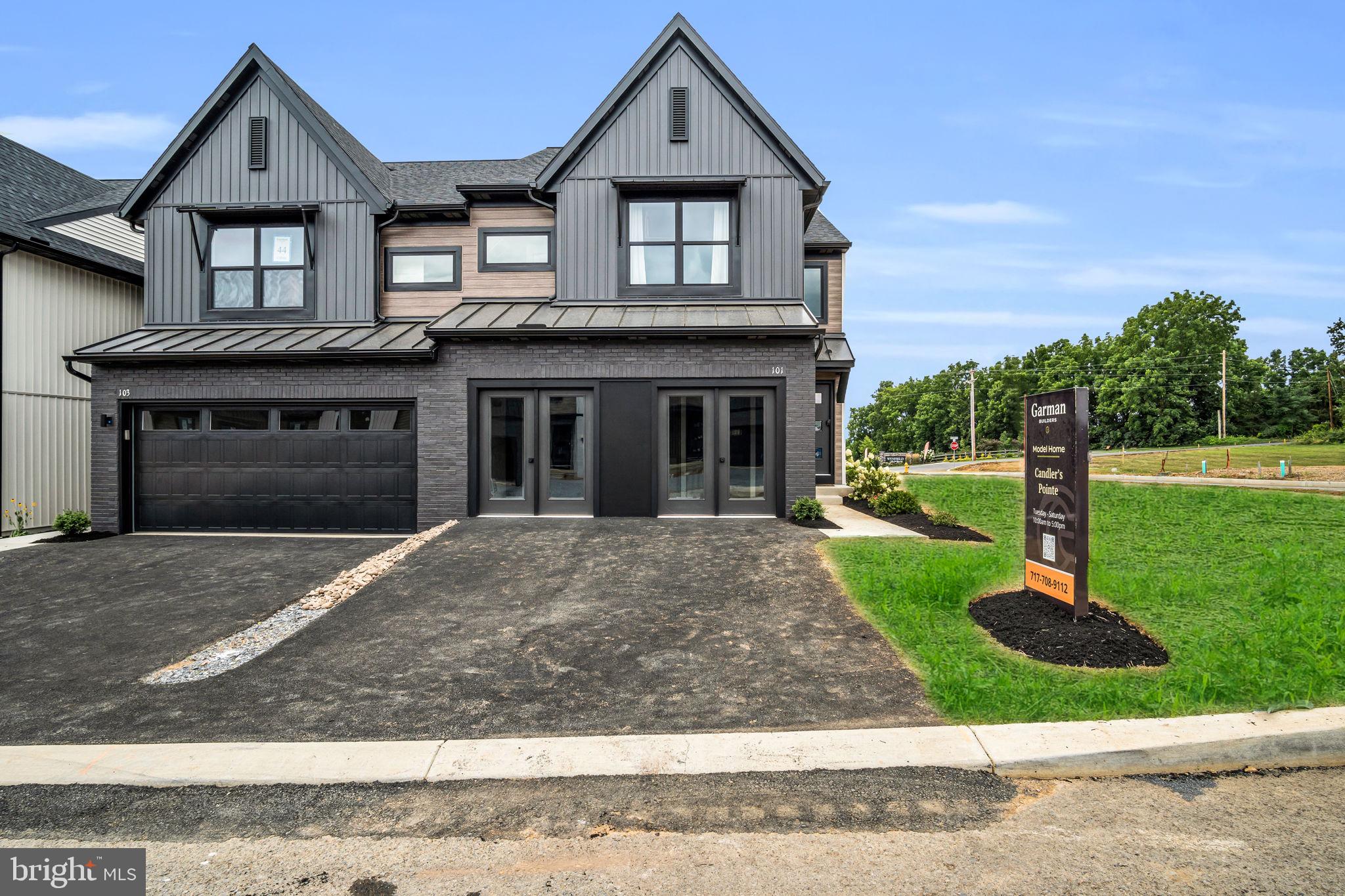 Introducing our stunning new community by Garman Builders, where luxurious living awaits! We are delighted to announce the availability of our spacious townhome The Richmond with a beautifully designed open floor plan, perfect for modern family living. Upon entering, you will be captivated by the open family room that seamlessly flows into the kitchen, creating a warm and inviting atmosphere. The kitchen is thoughtfully designed with high-end finishes and top-of-the-line appliances, making it a chef's dream. Adjacent to the kitchen, you will find a separate dining room, providing an ideal space for entertaining guests and hosting memorable gatherings. This townhome also boasts a two-car garage, offering ample space for parking and storage. The garage provides convenient access to the main level, ensuring ease and convenience in your day-to-day activities. Additionally, there is a covered entry porch and deck on the main level, providing the perfect outdoor oasis for relaxation and enjoying the beautiful surroundings. As you ascend to the upper level, you will be greeted by an oversize master bedroom, complete with a cozy sitting area. This private retreat is designed to provide the utmost comfort and relaxation. The master bedroom also features 2 walk-in closets, providing ample space for all your wardrobe needs. Alongside the master bedroom, there are two secondary bedrooms, ideal for family members or guests. A well-appointed guest bathroom is also conveniently located on the upper level. Our community offers a walking trail and a tranquil setting, allowing you to live your best life. From picturesque walking trails to community gatherings, there is something for everyone to enjoy. Don't miss your chance to own this exceptional townhome in our prestigious community. Contact us today to schedule a tour and discover the endless possibilities of luxury living.
**PICTURES ARE NOT OF ACTUAL HOME, BUT A SIMILAR FLOORPLAN & BUILDING IS UNDER CONSTRUCTION**