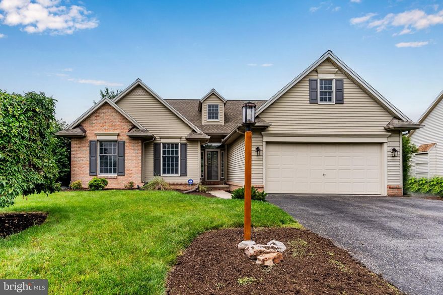 Hampden Township rancher in Fairwinds with HUGE walk-out finished lower level.  5 bedrooms, 3 full baths. Primary bedroom w/ beautiful new bath installed in 2023. Vaulted ceiling and gas fireplace in Great Room. Eat-in kitchen with granite counters. Rear deck overlooks private backyard with views of the Blue Mountains. New architectural roof installed 2023. Lower Level offers tons of natural light, living room, 2 bedrooms, and plenty of room for storage. Fantastic community in Hampden Township with easy access to parks, shopping, Cumberland Valley schools and all major highways.