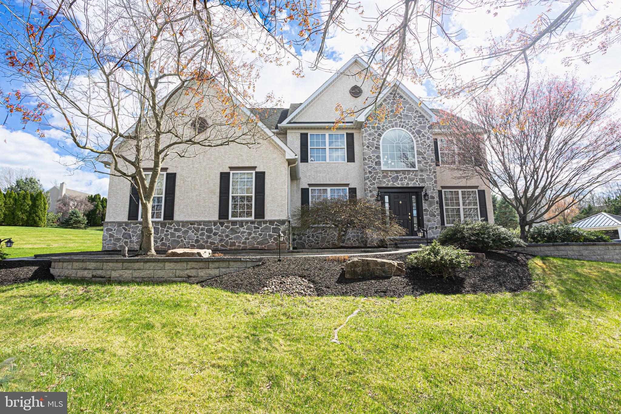 Welcome to 1127 Wendler Circle in Martins Farm, a highly sought-after community within the award-winning Owen J. Roberts School District. This Rotelle-built home has over 3,000 square feet of living space with a long paved driveway that takes you to your 2-car attached garage. As you walk to the front door, you will immediately notice the beautiful EP Henry stone hardscape, professionally maintained lawn, and mature landscape. Inside you are welcomed by a large entryway with high ceilings and natural sunlight from the large windows above the front door. Immediately you notice how well-built the home is with crown molding and upgraded finishes throughout. This home is spacious and has an open floor concept. To your right is the formal living room and to your left is the formal dining room where both are finished with crown molding and wainscoting. Behind the living room is a bonus room with double French doors and a built-in bookshelf that is currently being used as an office. The 2-story family room is incredible with a wood fireplace and open flow to your expansive gourmet kitchen, with an eating area, which makes it perfect for larger gatherings. A chef’s dream with high-end stainless steel appliances, granite countertops and a large granite island, a large pantry, plenty of counter space, and high cabinets. Off the kitchen is your mudroom equipped with a utility sink and laundry area with separate doors to access your garage and driveway. Upstairs is your sleeping area which can be accessed using the front or rear stairs off the kitchen. The upper level features 4 bedrooms and 2 full bathrooms. The massive owner’s suite has two walk-in closets and a recently upgraded ensuite bathroom with double vanity sinks, a tile shower, and a soaking tub. The perfect haven to end your day. The lower level offers a massive full unfinished basement with endless potential. Head out back using the door from the kitchen which takes you to your aesthetically pleasing and sophisticated outdoor living space. Enjoy the views from your durable and elegant EP Henry stone patio complete with retaining walls surrounding your in-ground saltwater swimming pool. Your guests will envy the natural and inviting area you have for relaxation and entertaining. You can tell no expense was spared on this project. Additionally, the spacious grass area is perfect for your countless outdoor entertainment needs for both people and pets. Move in with some peace knowing that a new HVAC system and water heater were recently installed. Furthermore, this community has no HOA/fees. Schedule your showing for this must-see home!