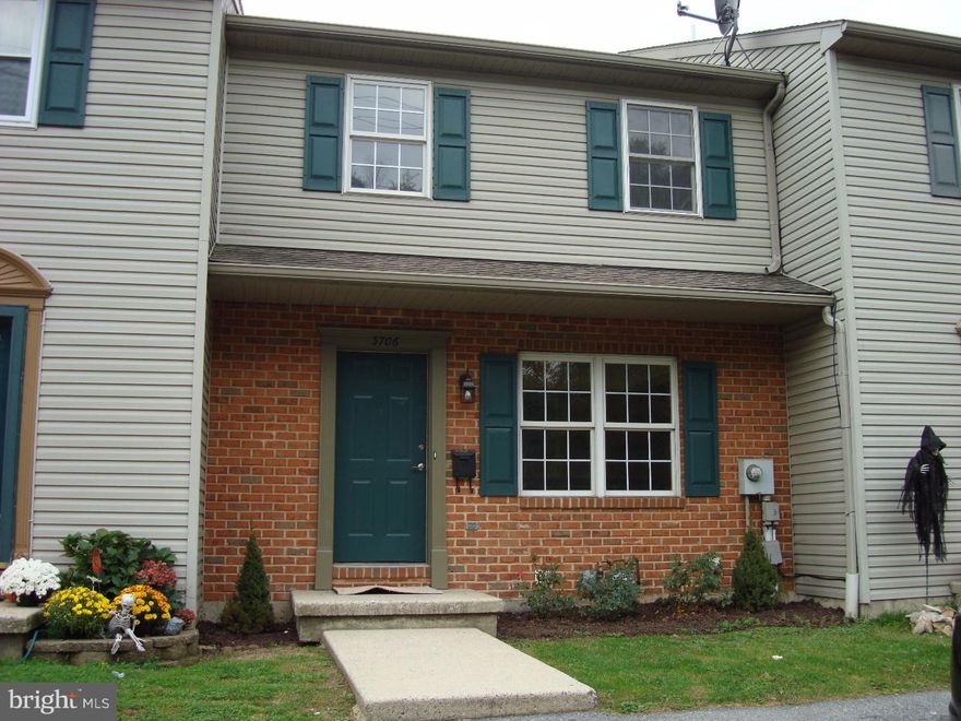 Updated three bedroom, two and on half bath townhome. Convenient location, close to schools. New kitchen stainless steel appliances and granite counter tops. Gas heat and central air. Large rear deck. Quick possession!