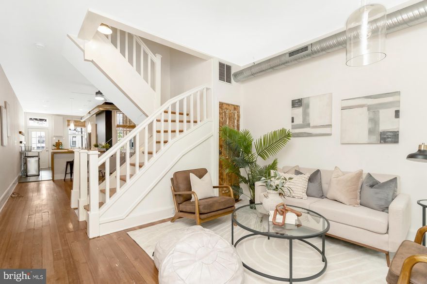 Renovated Hampden Charmer – Just One Block from The Avenue!

Welcome to this beautifully updated home in the heart of Hampden, just steps from the vibrant shops, dining, and culture of The Avenue! Featuring a bright, open floorplan and stylish finishes throughout, this home perfectly blends modern convenience with classic Baltimore charm.

The main level offers a spacious living room with a large bay window, an open dining area, and a crisp white kitchen with stainless steel appliances, a peninsula with seating, and easy access to the rear deck—perfect for outdoor dining and entertaining.

Upstairs, you'll find three comfortable bedrooms and a fully renovated full bath. Gorgeous wood floors run throughout the home, adding warmth and character to every space.

A full basement offers plenty of potential for storage, a workshop, or future living space. Plus, enjoy the rare bonus of a detached garage, ideal for additional storage or your next creative project.

Located on a quiet street just one block from all that Hampden has to offer, this home is a true gem in one of Baltimore’s most sought-after neighborhoods.

Don't miss the opportunity to live close to it all—schedule your private tour today!