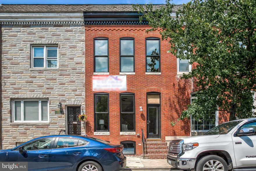 BRAND NEW 14+ FT WIDE CHAP RENOVATION LOCATED IN THE HEART OF CANTON WITH OFF STREET PARKING PAD. OVERSIZED LOT WITH 2,000+ SQUARE FT. GORGEOUS HARDWOODS CASCADE THROUGHOUT. ENJOY CUSTOM CABINETRY, COFFERED CEILINGS, EXPOSED BRICK, UPGRADED TRIM AND PAINT PACKAGE, IMPORTED TILE, GORGEOUS COUNTER TOPS, SS APPLIANCES IN DESIGNER CHEF'S KITCHEN. TONS OF NATURAL LIGHT. FINISHED LOWER LEVEL. HIGH CEILINGS. TONS OF STORAGE. WALK-IN SHOWERS. WALK-IN CLOSETS. SPACIOUS 4 BEDROOMS WITH 3.5 BATHROOMS. EXPANSIVE ROOF DECK WITH CENTER HALL ACCESS FOR ENTERTAINING WITH STUNNING CITY VIEWS. CLOSE PROXIMITY TO RETAIL SHOPPING, LOCAL DINING, CANTON CROSSING, AND ALL MAJOR HIGHWAYS. SCHEDULE A BUILDER TOUR TODAY.