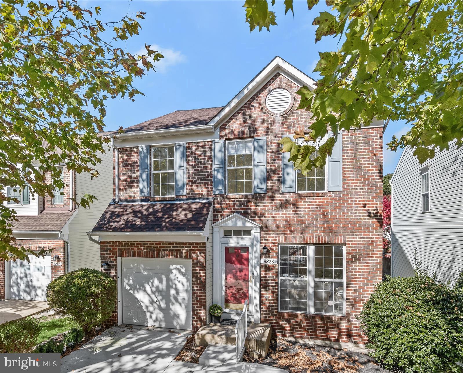 Beautiful, brick front Colonial boasts three finished levels with brand new plush carpeting, freshly painted interiors, and numerous recent upgrades, including a new roof (2020), a spacious deck (2023), and a refreshed A/C system. Step inside the sun-soaked main level where you’ll find an inviting living room and an open-concept dining room and kitchen featuring a central island breakfast bar, wood cabinetry, and easy access to the sprawling deck—perfect for seamless indoor-outdoor living and entertaining. Retreat to the spacious primary suite, where soaring vaulted ceilings, a generous walk-in closet, and a spa-like en-suite bathroom with a deep soaking tub and separate shower await. Three additional bright and airy bedrooms share a hall bath, completing the upper level. The expansive lower level offers a versatile bonus room, ideal for a home office or gym, and a cozy family room anchored by a wood-burning fireplace, with walk-out access to the backyard. Enjoy the community’s top-tier amenities, including a sparkling swimming pool, tennis courts, and playgrounds, providing a resort-style living experience right at home. This home is a rare find, blending classic style with thoughtful updates.
