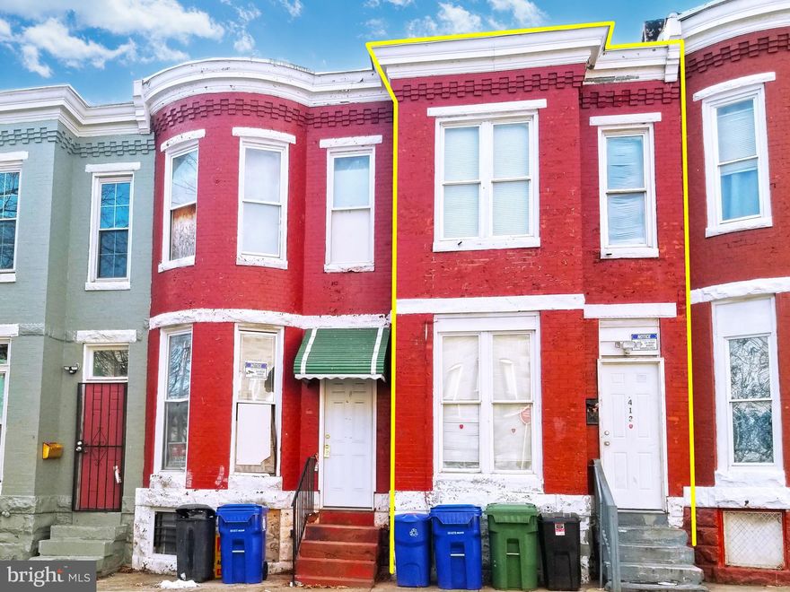 ONLINE AUCTION: Bidding begins 05/15/2023 @ 10:00 AM. Bidding ends 05/17/2023 @ 7:20  PM. List Price is Suggested Opening Bid. Nestled in the Mount Clare area of Baltimore, this 2-story townhouse. Residents can enjoy easy access to some of the city's top attractions, including Carroll Park, the Carroll Park Golf Course, the Westside Shopping Center, and Mount Clare Junction shopping center. For medical needs, Grace Medical Center is conveniently located nearby. Major traffic arteries, Pratt St and Lombard St, are easily accessible, making travel around the city a breeze.  Deposit: $5,000.