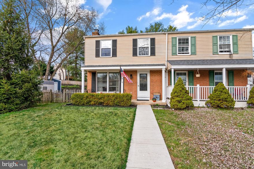Welcome to this exquisite home nestled in Nottingham! Step through the inviting covered front porch into the spacious foyer/living room, adorned with gleaming hardwood floors and a charming wood-burning fireplace featuring a stunning contrast of white brick and a dark mantle.  Transition seamlessly through the dining room, also boasting hardwood floors and sliding glass doors leading to the serene rear screened porch. The kitchen is a chef's dream, boasting a picture-perfect space with recent updates, including shiplap accent along the rear wall.  More than ample cabinet and storage space, updated stainless steel appliances, granite counters, floating shelves, slide-out cabinets, ceramic backsplash, built-in microwave, and a delightful side window illuminating the space.  A convenient half bath with an added window completes the middle level.  Ascend to the upper level, where three spacious bedrooms await, accompanied by an updated full bath. The primary bedroom offers a walk-in closet and an alcove perfect for a dressing area or vanity.  The lower level presents a fantastic open family room and another updated half bath.  Even a great laundry room boasting ceramic tile flooring, an extra fridge, freezer, and a convenient side door to the yard.  This semi-detached home occupies one of the largest lots in the community, offering ample space for outdoor enjoyment. Indulge in the fully fenced private rear yard featuring two storage sheds, a terraced wall with lush landscaping, a paver patio with a fire pit, privacy fence and a delightful screened porch with ceiling fan.  Mechanical and functional updates abound, including a new roof on both the house and shed in 2019, HVAC in 2020, water heater in 2020, and upgraded appliances throughout. A detailed list of updates is available.  Even if you've been in search of a detached home, look no further—this impeccably maintained semi-detached home is sure to exceed your expectations because of the space, updates and large lot size. Experience the epitome of modern comfort and style with every detail thoughtfully attended to by the sellers.