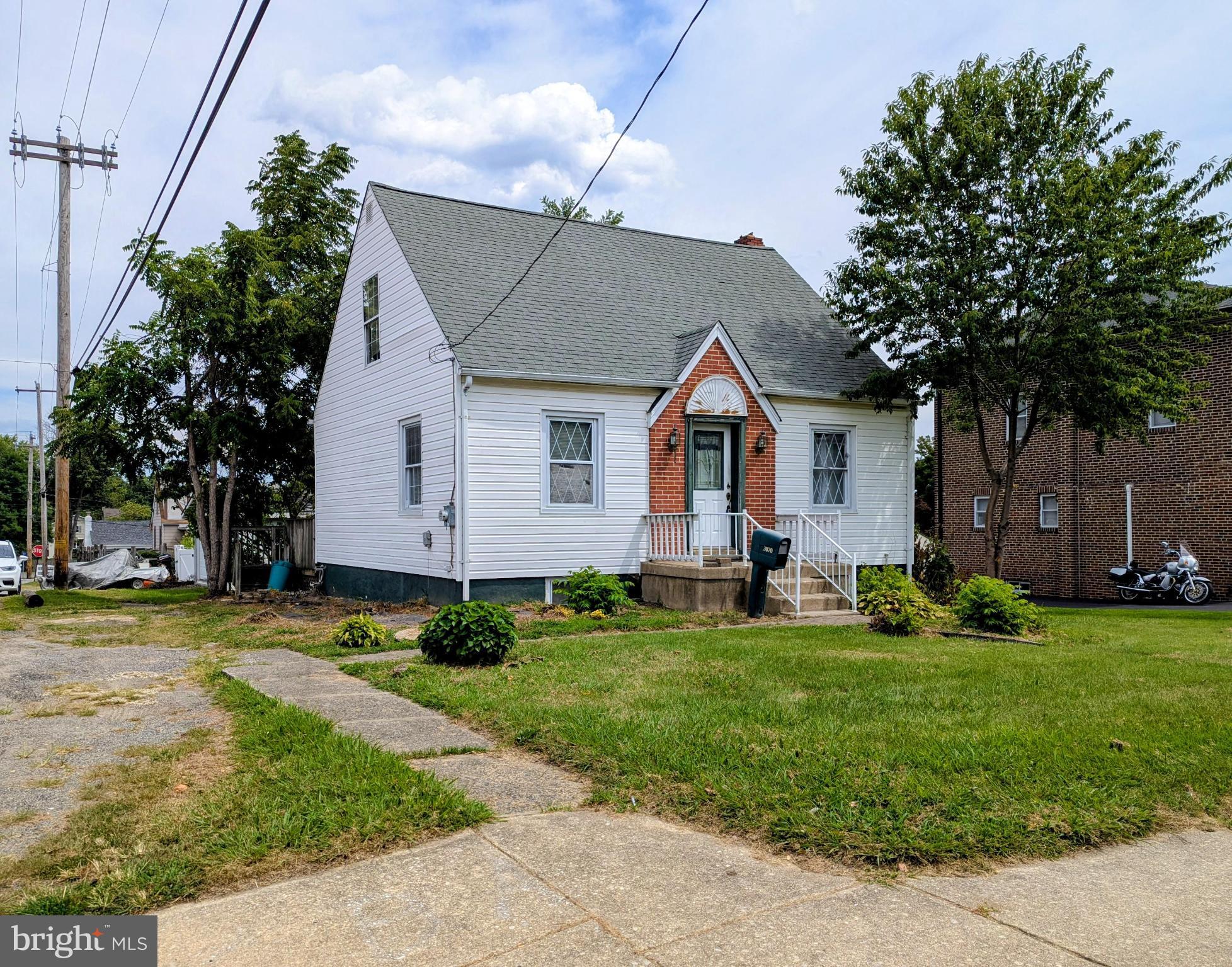 Investment property or residential living, located corner of Concord Rd & Ronald Rd. The property offers the potential for customization. Cape cod style, main level living room, kitchen, rear enclosed porch, full bath with shower stall, bedroom. Upper level has two bedroom/storage rooms with vaulted ceilings. detached-oversized one car garage with workshop. Full unfinished basement with sump pump. Parking along side road, 5 car parking. Residential/Commercial zoning on Concord Rd in Aston, possible; office, salon, retail. Contact Aston Township zoning for details of commercial usage. The property is being sold in As Is Condition, buyer will be responsible to order & pay for the Aston Use & Occupancy inspection & perform any required repairs. Quick settlement available.