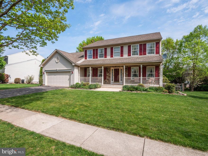 Please submit any/all offers by tomorrow, Tuesday May 6th 11 AM.
Welcome to one of the largest and most charming homes in the sought-after Brookside Farms community! This spacious 4-bedroom, 2.5-bath residence has been lovingly maintained by the original owners and offers comfort, character, and functionality throughout.
Step inside to find a bright, open layout featuring an open staircase and gleaming hardwood floors in the foyer and first-floor den/office. This space is perfect for remote work or a quiet reading retreat. The kitchen is both stylish and practical, boasting Corian countertops and island, and a sunny breakfast area. Dishwasher, microwave, washer, and gas dryer are about 3 yrs. old. A cozy family room with a gas fireplace (convertible to wood-burning) invites relaxation just off the kitchen & breakfast area.

Additional highlights include:  First-floor laundry room, Gas heat and Central A/C, Drywalled and insulated basement featuring a spacious rec room with a custom handmade bar (bar stools included), plus two versatile bonus areas ideal for workshop, crafting, or storage.  Roof replaced in 2011 with architectural shingles.  Massive 16' x 33' composite deck—great for entertaining!  Fully fenced and beautifully landscaped yard offers a charming cottage-style shed. 2 car attached garage.
12-month home warranty included.  Refrigerator, washer, and gas dryer stay.  Den/office bookshelves are negotiable.