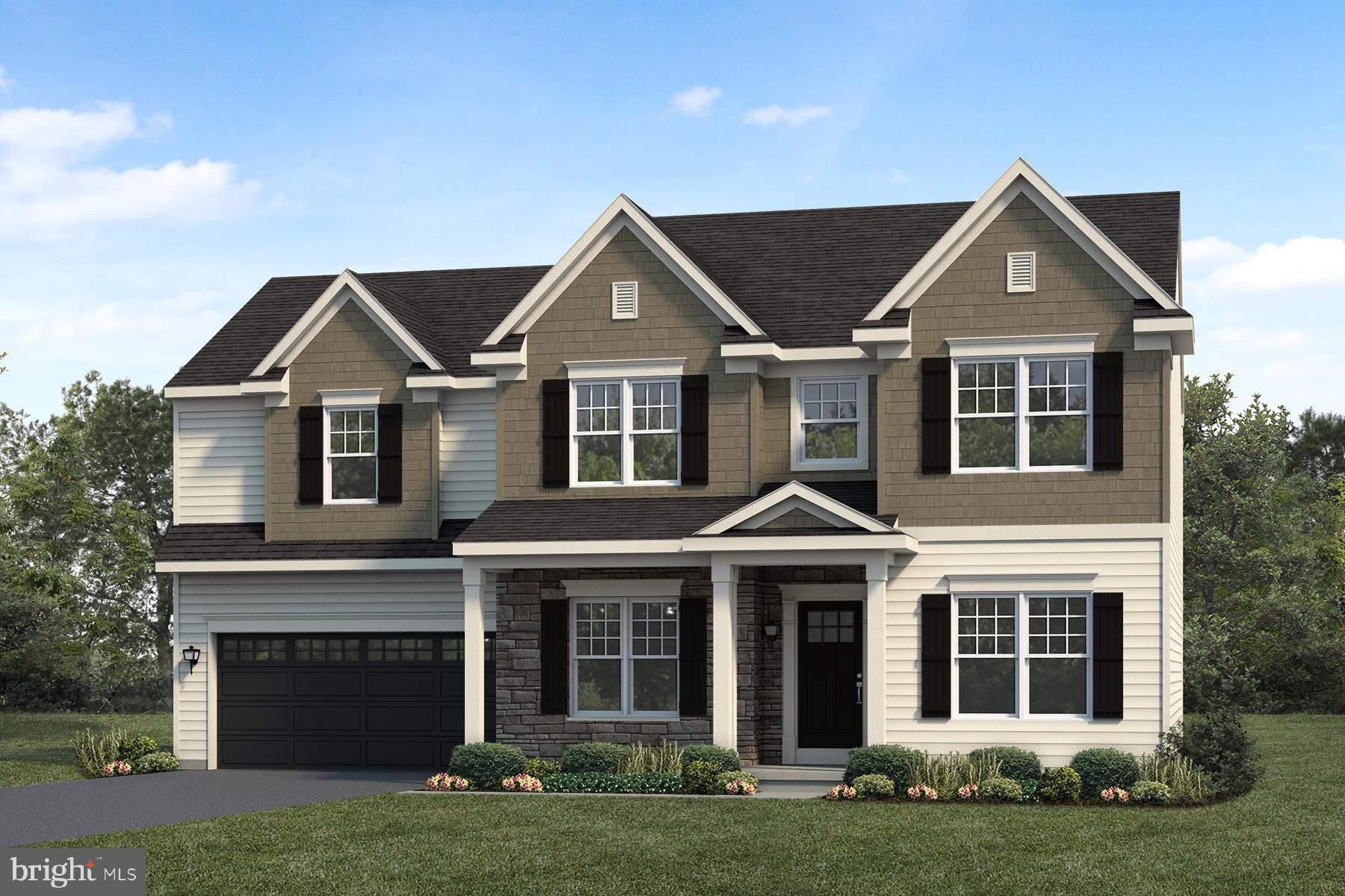 UNDER CONSTRUCTION – AVAILABLE THIS FALL: This beautiful home with a welcoming front porch includes a 2-car garage with a large mudroom entry. The first floor and basement boast 9’ ceilings and stylish vinyl plank flooring in the main living areas. To the front of the home is a convenient, carpeted flex room that can be used as a study, living room, or other versatile space. The kitchen is well-appointed with quartz countertops, a tile backsplash, stainless-steel appliances, and a large pantry. The sunny dining area provides access to a rear deck. Open to the kitchen, the comfortable family room is warmed by a gas fireplace with a stone surround and box beam mantel. The 2nd floor owner’s suite features an expansive closet and a private bathroom with a 5’ shower and double bowl vanity. Adjacent to the suite are 3 additional bedrooms, a full bathroom, a spacious rec room, and a convenient laundry room.