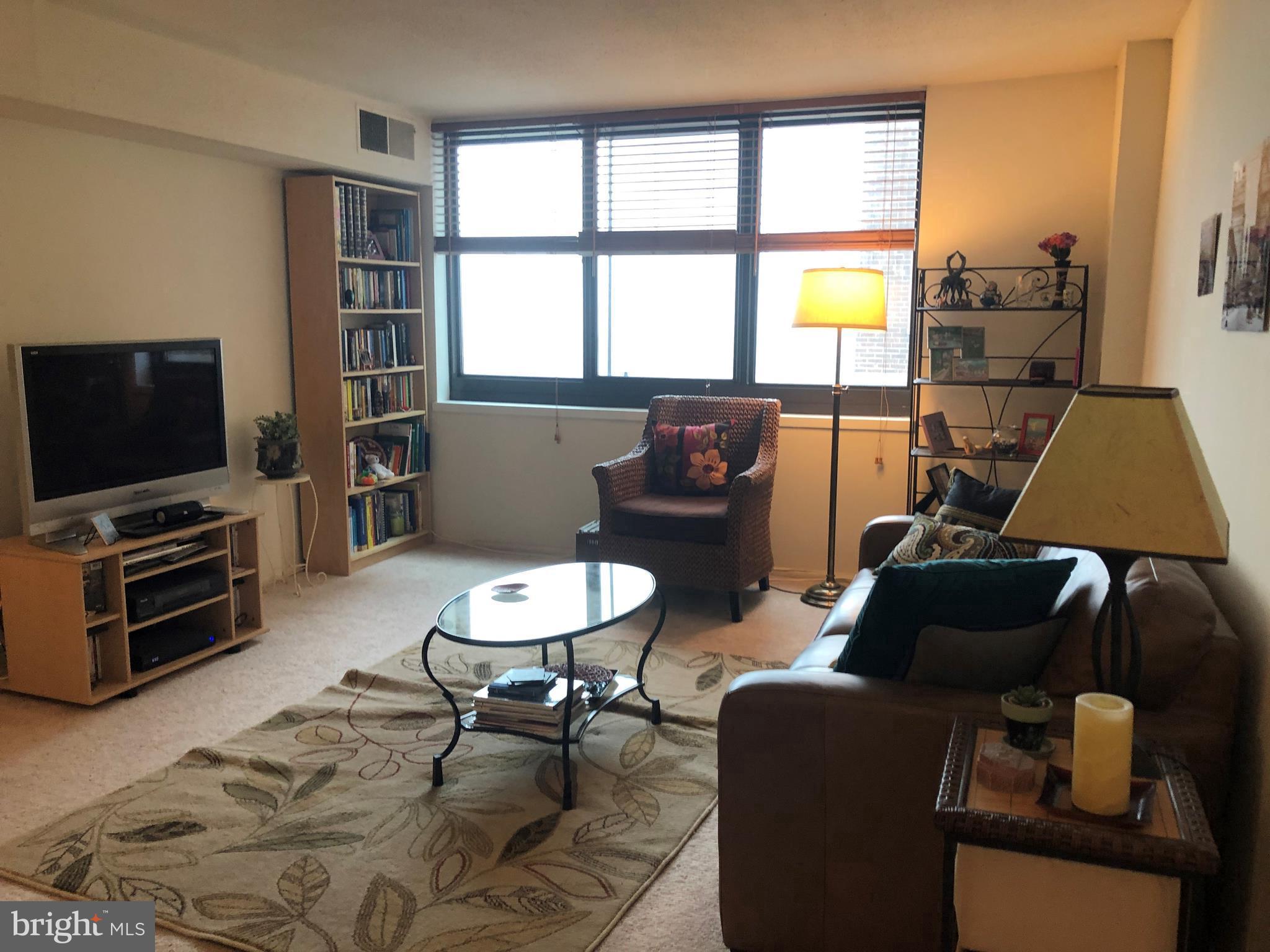 Sun-soaked and spacious studio on one of the highest floors of The Academy House, located along Avenue of the Arts! This well-maintained home offers a spacious living room with a wall of oversized windows providing excellent natural light; kitchen with ample cabinetry and counter space, and white appliances; a separate sleeping area; and a full hall bathroom with a single vanity and shower/tub. Academy House enjoys a coveted Avenue of the Arts address, located three blocks from Rittenhouse Square and close to public transportation. Residents enjoy a brand new indoor pool and state-of-the-art fitness center as well as the option of valet parking, and a 24-hour doorman. VIDEO TOUR: https://www.youtube.com/watch?v=6Fwg4T6oGgI