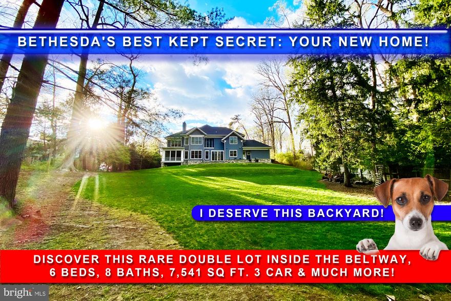 𝗣𝗔𝗩𝗜𝗟𝗜𝗢𝗡 𝗕𝗨𝗜𝗟𝗗𝗜𝗡𝗚 𝗖𝗢𝗠𝗣𝗔𝗡𝗬 assisted in preparing this property for its successful marketing. Nestled on a rare double lot within the Capital Beltway, this extraordinary custom-built home stands as a testament to unparalleled craftsmanship and luxurious living. Boasting 6 bedrooms, 5 full & 3 half bathrooms, and an open floor plan, it offers a harmonious blend of elegance and functionality.

Step into the dedicated office space, complete with its own private entrance, providing the perfect environment for focused work or serene contemplation. A music room awaits, inviting creativity and inspiration, while a spacious mudroom ensures effortless organization for busy households.

Entertain with ease in the formal dining room and butler's pantry, or take the festivities outdoors to the screened-in porch and fabulous patio. The heart of the home lies in the expansive, custom-designed kitchen—a culinary haven where family bonds are strengthened and cherished memories are created.

Descend to the fully finished walkout basement, where relaxation and recreation await in the form of a well-appointed rec room, gym, and home theater. With stunning views and ample outdoor space enough for a pool, pickleball court and more, including a three-car oversized garage, a circular drive on a dead-end street, this residence epitomizes the pinnacle of refined living and is sure to captivate the most discerning of buyers. This home is a MUST-SEE!