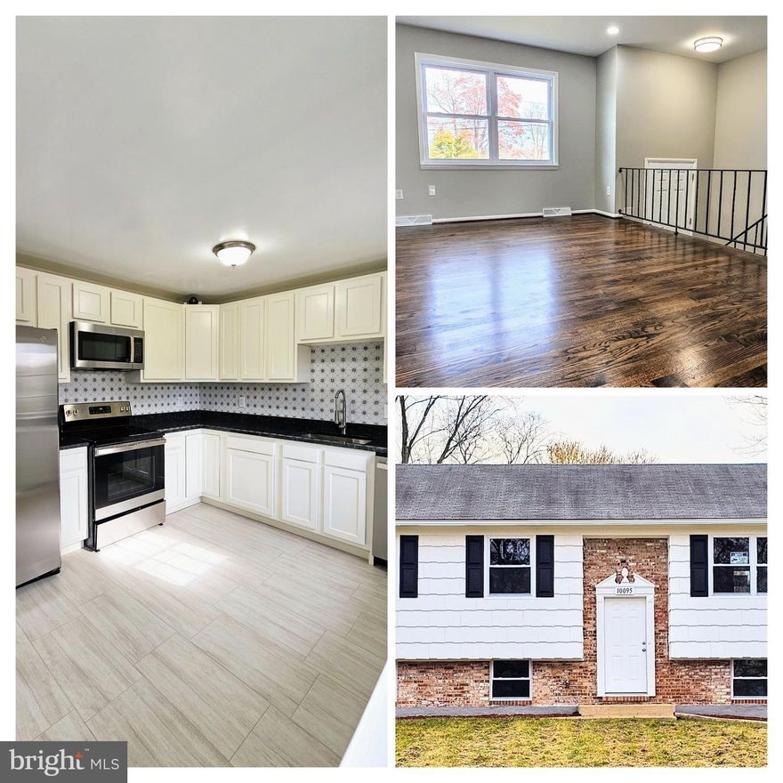 Welcome to this exquisite split-foyer home, a true gem in White Plains! Immerse yourself in the charm and tranquility of this suburban single-family residence, nestled on a spacious lot that offers endless possibilities. Its prime location is a dream come true for commuters to Washington, DC, and is in close proximity to the vibrant communities of La Plata and Waldorf.

Prepare to be captivated by the fully renovated and thoughtfully designed kitchen, featuring brand new cabinets, stunning granite countertops, a stylish backsplash, and top-of-the-line stainless steel appliances. The walk-out deck is ideal for enjoying those glorious sunny days, while the generous layout of the property ensures ample space for hosting memorable gatherings.

Upstairs, you'll discover three cozy bedrooms, accompanied by a newly renovated full bathroom and beautifully refinished hardwood floors. The separate dining room, conveniently adjacent to the kitchen, sets the stage for delightful meals and intimate conversations. The combination of the living, dining, and kitchen spaces provides the perfect backdrop for entertaining guests.

The renovated and finished basement is a sight to behold, offering a vast recreational area complete with a wood fireplace. Additionally, there is a spacious bonus bedroom, a utility/storage/laundry area, and another newly renovated full bath. This basement truly maximizes the potential of this remarkable home.

Updates : Kitchen cabinets (2023) Granite CounterTop (2023) Stainless Steel Appliances (2023), All Flooring Tiles/Carpet and Refinished Wood (2023), Renovated Bathrooms (2023), All Windows / basement patio door (2023).
 Don't miss out on the chance to make this exceptional property your own.