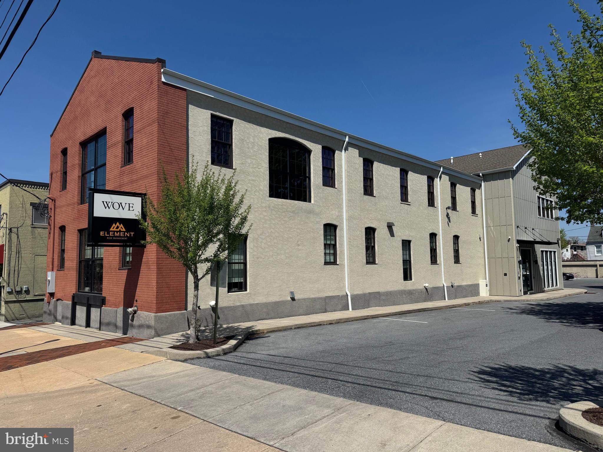 Outstanding visibility and signage potential, located across from Penn Medicine Park. Free on-site parking. Elevator served and handicap compliant. Exposed brick and heavy timber for a “cool factor” for your business.