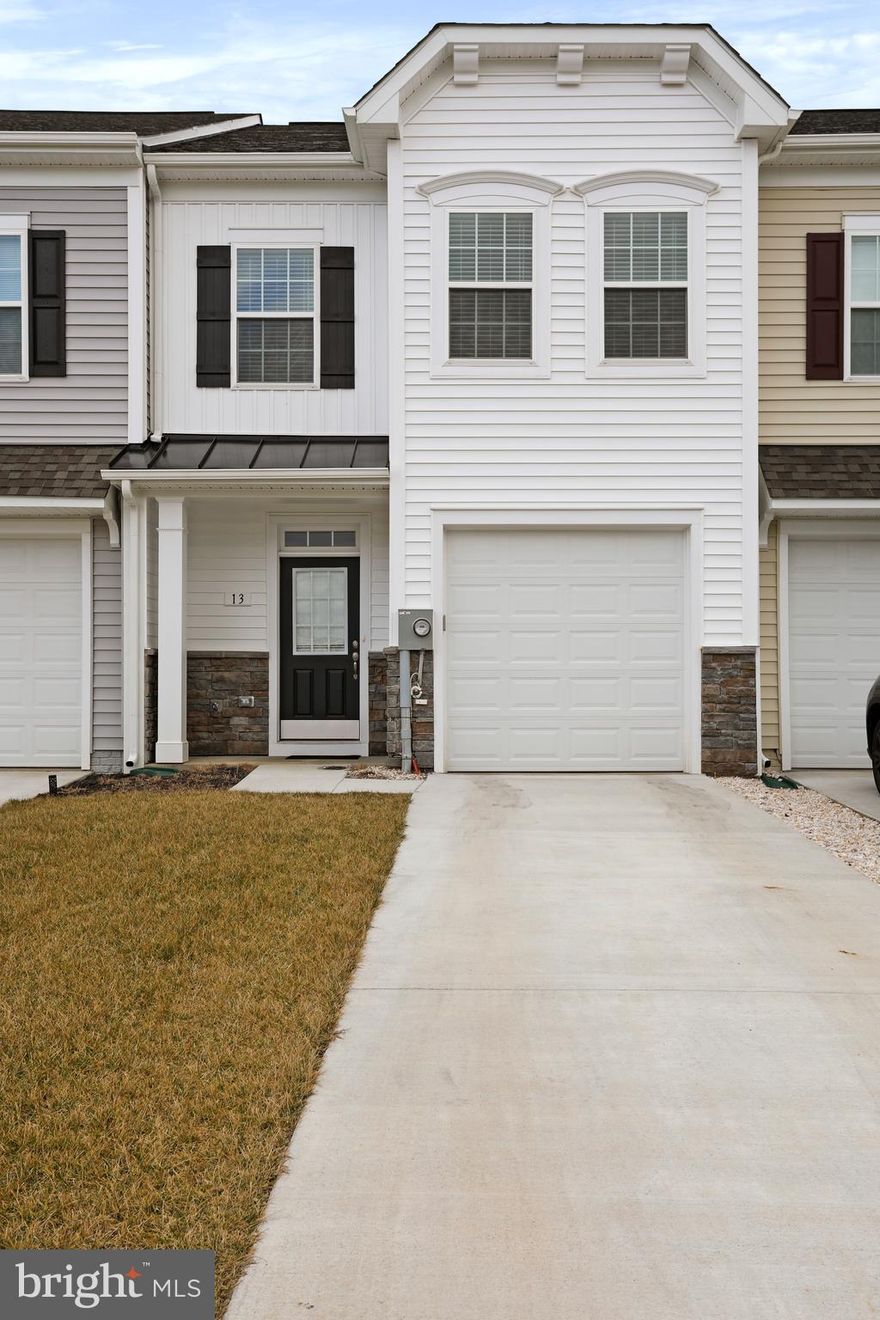 Beautiful two-level townhome in the McCauley Crossing community! Built in 2022, featuring 3 bedrooms, 2.5 baths, and 1-car garage. Luxury Vinyl flooring throughout the main level. Open floor plan. Living room. Eat-in kitchen with stainless steel appliances, granite countertops, breakfast bar, pantry and dining area. Bedrooms on upper level with carpet flooring. Spacious primary bedroom with a walk-in closet and en suite with a soaking tub, separate shower, and double sink vanity. Backyard patio. Close to commuter Route 11 and I-81. Schedule your showing today!