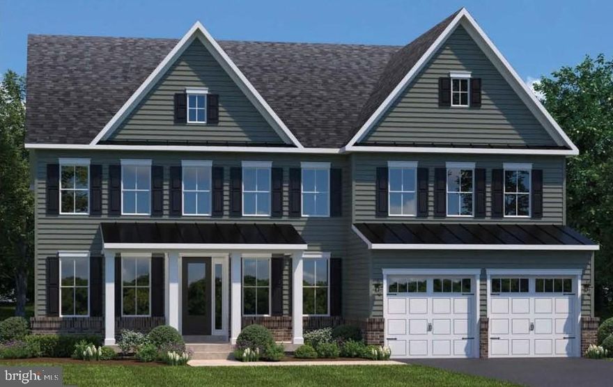 NVHomes at Brickle Estates is Howard County's most sought-after, luxury new home community. The elegant Santorini features a light-filled foyer where an adjoining flex room offers versatility. The nearby formal dining room is ideal for any gathering. Tucked away study makes working from home easy, followed by a two-story family room and NVHomes signature high end finishes located near Marriotts Ridge High School. Photos for viewing only - taken at a finished model