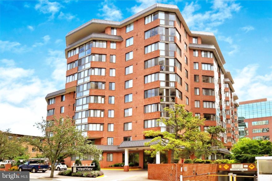 Delightful 2 BR condo in the heart of Ballston!  Just 2 blocks from subway station.  You'll love this floorplan, with  955 finished square feet of living space.  The kitchen is surprisingly large, with lots of cabinet and counter space and a lovely backsplash.  9 foot ceilings throughout.  Beautiful sunroom with lots of windows.  Primary bedroom has a huge walk-in closet.  Bathroom has been remodeled, with granite top on backsaver height vanity.  Second bedroom has 2 closets. Washer and dryer in unit.  Assigned garage parking space conveys (right by the elevator!)  Condo fee includes: water, sewer, trash, recycling, building maintenance, rooftop pool, 24/7 exercise room, barbecue grilling area, business center, bike storage, car charging station, and car washing station.  Great location close to airport, subway, restaurants, shopping, bike and walking trails, and parks! Pet friendly building allows two small orderly pets per unit.   Come see!