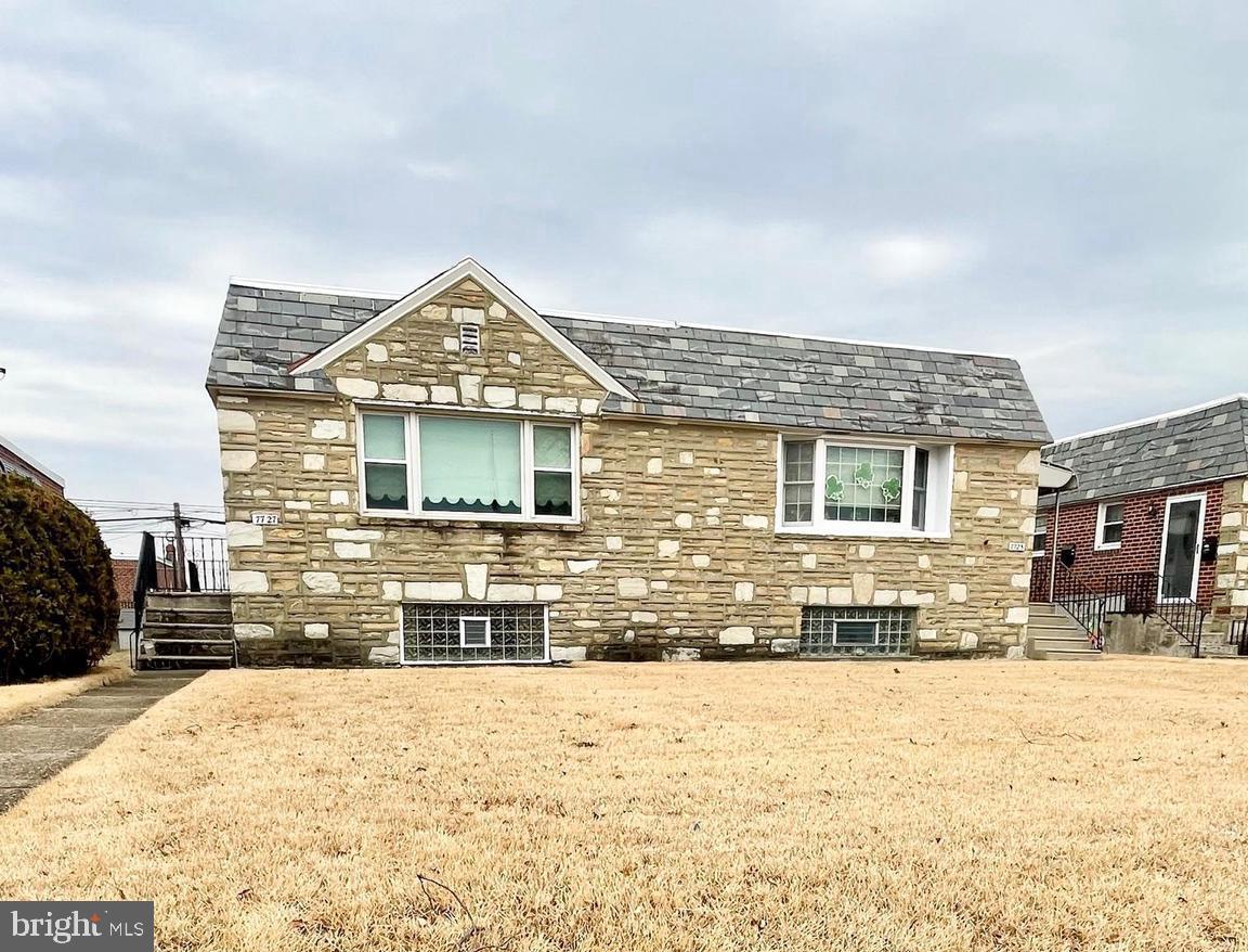 Opportunity is Knocking on this 3 Bedroom Stone & Brick Twin Ranch in Nice Fox Chase Neighborhood! Property Features: Front Cement Patio, Side Entry into Spacious Living Room, Dining Room with Vaulted Ceiling, Open Kitchen with Side Entrance, Hallway Leading to Generous Size Primary Bedroom with Hardwood Floors, Double Closet & Ceiling Fan, 2nd Bedroom with Hardwood Floor & Ceiling Fan, Hall Bathroom with Newer Skylight and 3rd Rear Bedroom Complete the Main Floor. Lower Level has Huge RecRoom, Powder Room, Plenty of Storage, Separate Utility Room and Laundry Room with Double Wash Tub, Workshop Area and Exit to Rear Driveway and Garage! Additionally, this Home has NEW Heat in 2022, New Rubber Roof in 2018 and Coated in 2022 (Transferrable Warranty), Updated Hot Water Heater in 2019, Central Air, Newer Skylight in Bathroom, Hardwood Under Carpets, One Car Garage and Rear Driveway for Off Street Parking, Huge Front Yard, Updated Cement Work & More! Conveniently Located.. Close to Schools, Transportation, Shopping & Just Minutes from Major Roadways! This Home has Been Maintained & Cared for by the Same Owner Since 1968.. Needs Updating Thru Out.. Bring Your Imagination and Take Advantage of this Incredible Opportunity!
