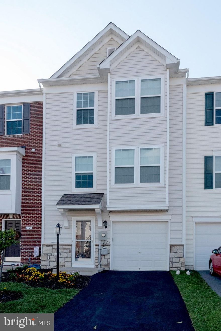 !This well maintained town home is just 5 years old and includes a 2019 Architectural shingled roof and a 2019 hot water heater. All kitchen appliances are stainless steel, 42" cabinetry, island, pantry and pass-thru to living room. Main level slate patio, 19 x 12 privacy deck and vinyl fenced backyard. All levels are finished. Master bedroom boasts a walk-in closet, the full bath includes double vanity, large tiled tub and separate shower. This home is ready for you!