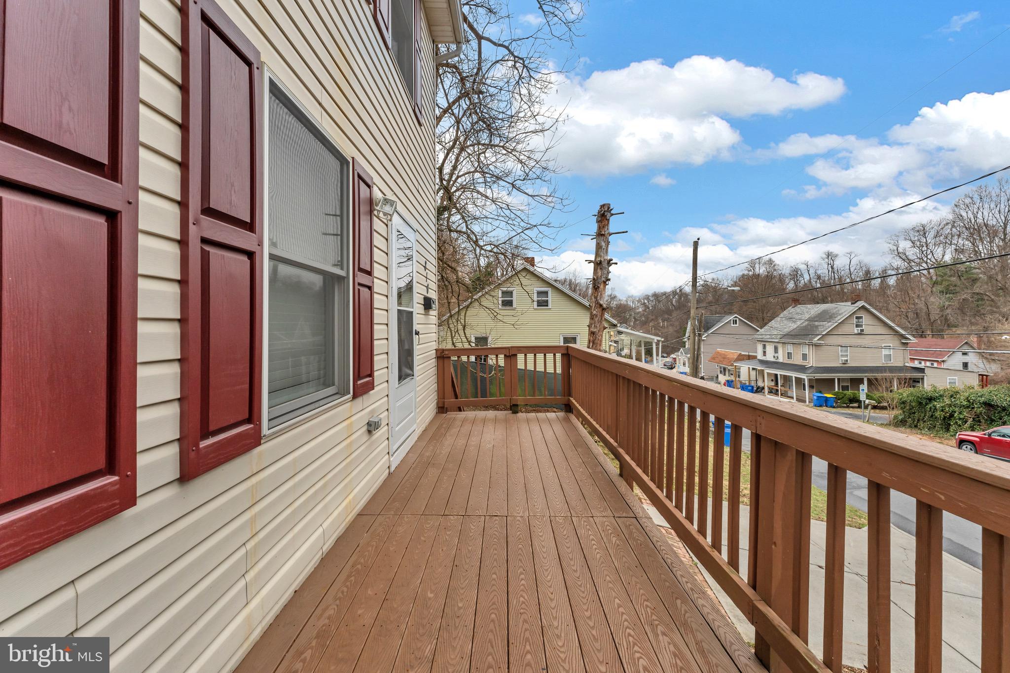 Welcome to 816 Mohn Street – a charming single-family home with a rare bonus: off-street parking for two vehicles! Step up to the inviting front deck and into a bright, comfortable living room. Just beyond, a convenient half bath leads you into the open-concept kitchen and dining area, complete with brand new tile floors—perfect for everyday living and entertaining. A rear door off the kitchen opens to your private backyard retreat, featuring a patio for relaxing or grilling and a storage shed for all your extras.
Upstairs, you’ll find three generously sized bedrooms, including a spacious primary suite with a Jack-and-Jill style full bath and excellent closet space throughout. The unfinished basement offers impressive ceiling height and loads of potential—create a rec room, home gym, or additional living space to suit your needs.