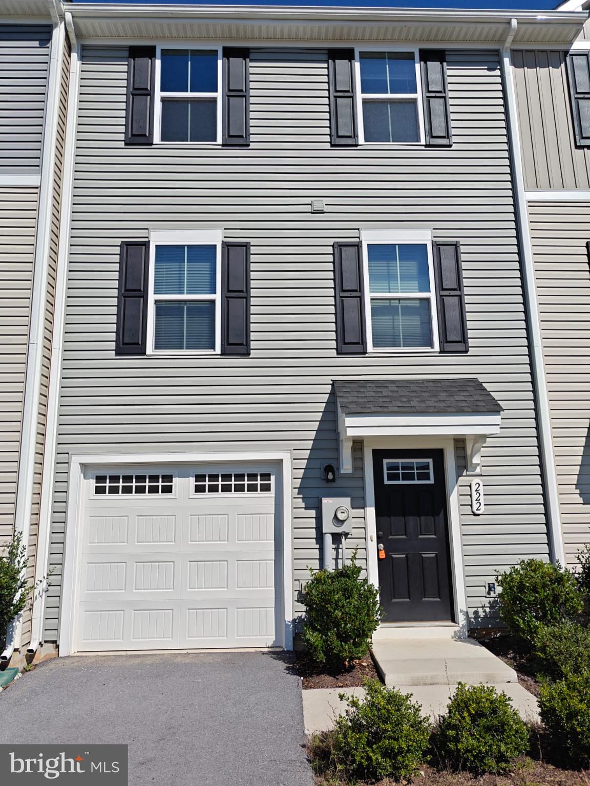 Located in the community of The Lakes at Martinsburg. This newly built (2020) townhome features 3 Bedrooms, 2.5 Baths. Perfect commuter location with easy access to Route 9 and I-81. The highlight of this townhome includes an open concept floor plan between the living/kitchen/dining on the main level. In addition to an on-demand hot water system, this property comes with the added advantage of a water softener, a backsplash and pantry in the kitchen, a reading nook located on the walk-in level, The finished rec room could easily be used as a multi-purpose space like an additional small bedroom or office space. Front side access Attached Garage with Long Driveway for parking your cars. Gas community. Washer and dryer in unit. Pets are allowed. Security deposit and first-month rent upfront. Call to schedule your private tour!