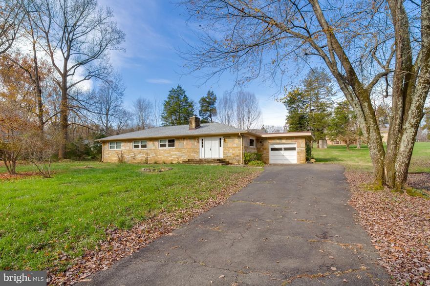 Sold strictly "as is".  Great rambler with 4BR/2BA in Warrenton! (DC side)! 1 car gar, close to 1,900 sq ft of living space, 3/4 Ac flat yard!Lots of upgrades: newly refinished wood floors on all main lvl, renovated baths, windows, roof, AC and water heater replaced, newly repainted deck. Inviting living room with wood burning fire place and separate dining room. Large bedrooms. Huge shed and more