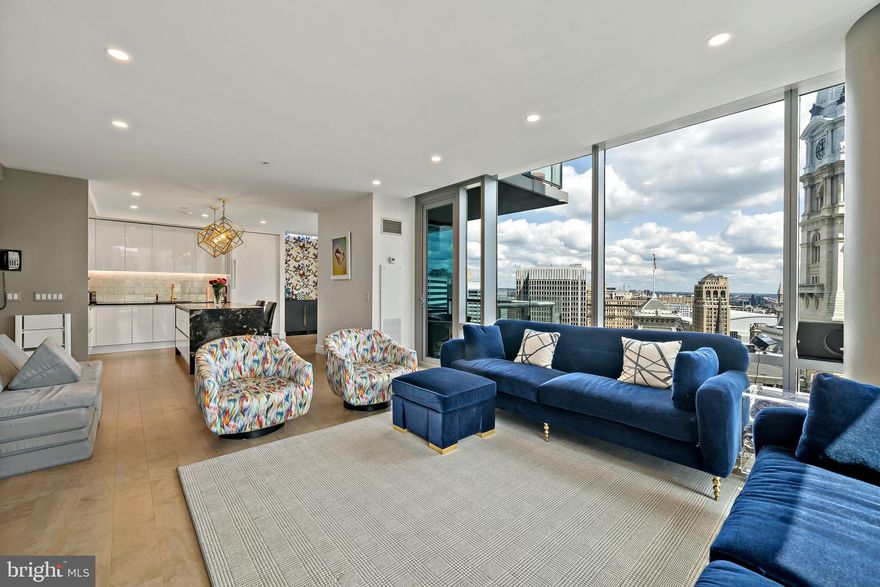 Completely Renovated Luxury Condo for Rent at The Ritz-Carlton Residences with distinctive attention to details and design. This 3 Bedrooms, 3 1/2 Baths unit features a balcony with views of Dilworth Park and City Hall Clock Tower. This unit includes 1 car parking spot and 2nd car parking available for additional fee, which is rare.

The Ritz offers some of the best amenities in the city, such as: Chauffeur-driven town car, State of the Art Fitness Center with 54 ft. Lap Pool and Yoga Room, Gated Landscaped Garden with 12ft. Water Wall, 24 hr. Concierge and Front Doorman, newly renovated Residents Lounge & Media Room and dog run.



This unit features many high end design features and technology that include:

Kitchen: 
Gaggenau Convection Oven, Gaggenau Oven/Microwave Combo, Gaggenau Five-Burner Brass Gas Cooktop with Wok burner, Fully Vented Hidden Gaggenau Range Hood, Kallista Faucets, Ann Sacks Marble Tile Glass Backsplash, Joanne Hudson Kitchen with Downsview white lacquer millwork and granite waterfall island and Kelly Wearstler Visual Comfort Lighting Fixtures

Bathrooms and Powder Room:
Kallista Faucets and Sinks, Ann Sacks Marble Tile, Kelly Wearstler Marble Mosaic Tile

Flooring:
Mirage Wood Floors Through Foyer, Kitchen, Living, Dining and 2nd/3rd Bedrooms and custom Herringbone Wood Through Foyer and Stark Carpeting in Master Bedroom


Lighting:
Recessed LED lighting throughout household and LED accent lighting with RGB color options in kitchen, living, dining, and all bedrooms plus Kelly Wearstler Visual Comfort Lighting Fixtures in Kitchen, Bathrooms, and Master Bedroom

Closets and Storage:
California Closets throughout all closets, California Closets built-in mill-work in all bedrooms with granite tops in 2nd/3rd bedrooms



Design:
Kelly Wearstler and Christian Lacroix Wallpaper Throughout

Firplace:
Nero Marquina Marble mantle  European Home Gas Fireplace
 
Technology:
Complete Smart Home with Controllable Lutron Lighting, Audio/Video Systems, Fireplace, & HVAC

Invisible Speaker Surround Sound System - Inside walls and ceiling

ElectroLux Extra Large Washer & Dryer

Fully concealed sprinkler system

Fiber Optic Internet