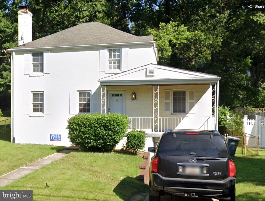 Short Sale - Bring your contractor. Bring your vision. The numbers work. — Sold As-Is.  All offers subject to third-party lender approval. Seller makes no repairs.  Opportunity is knocking at 5832 Carlyle Street in the charming, tree-lined community of Cheverly, Maryland. This classic two-story colonial offers 3 bedrooms and 1.5 bathrooms with solid bones and real potential — the perfect canvas for the investor or renovation-minded individual ready to build equity from the ground up.
The interior is a true value-add play. Hard flooring throughout needs refinishing or replacement. The kitchen is a blank slate awaiting a full update — cabinetry, countertops, and appliances. Both bathrooms require cosmetic and fixture overhauls. Fresh paint, updated trim, and new finishes will be needed throughout. The separate living and dining rooms offer a strong structural layout — ideal for an open-concept transformation or a classic restored feel.  The basement presents a known water intrusion issue requiring proper drainage correction and waterproofing — a condition fully reflected in the pricing and an opportunity for the right individual to add significant value post-remediation.  This is a renovation project, priced like one. 
Cheverly's close-in location — minutes from Washington DC, Metro access, and major commuter routes — makes the upside here very real.