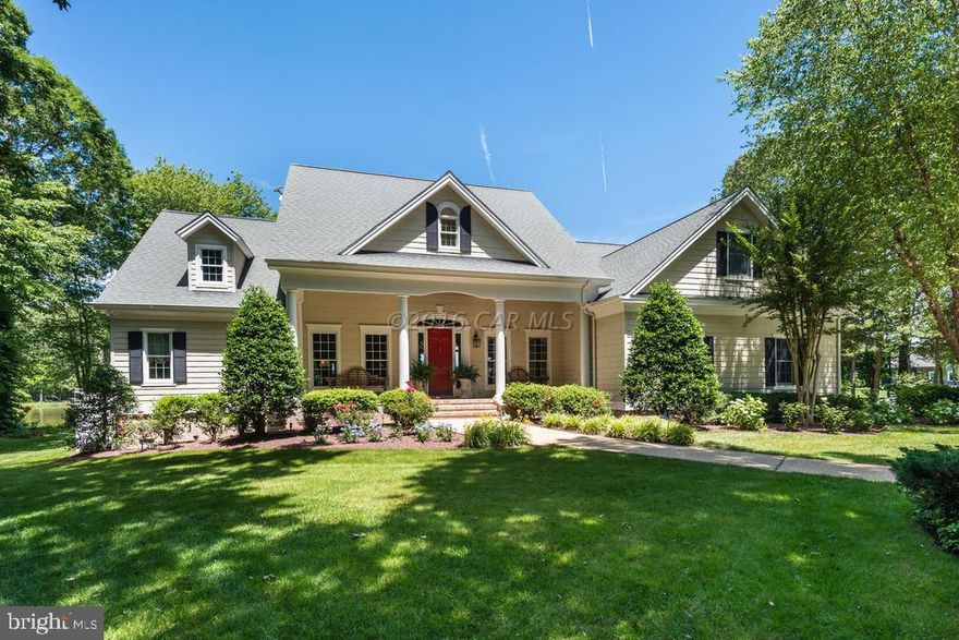 Private driveway leads you down this wooded lane that gradually approaches this stunning waterfront estate. ''Southern Living'' - architectural style in this custom built home with approximately 4,700 sq. ft. of living space.  First floor master suite, additional 4 bedrooms, bonus room and 3.5 baths.  Generous gourmet kitchen with all the bells and whistles including an ample sized gathering area.  Boasting over 13 acres with approximately 1,000' of water frontage with private dock, it's like owning your very own peninsula.  Waterfront screened gazebo and quaint custom built potting shed are a couple more fine touches.  Just think, 10 minutes away from the hustle and bustle of Ocean city and quick access to Rt13, Rt113 & Rt50.  Call  today for private showing