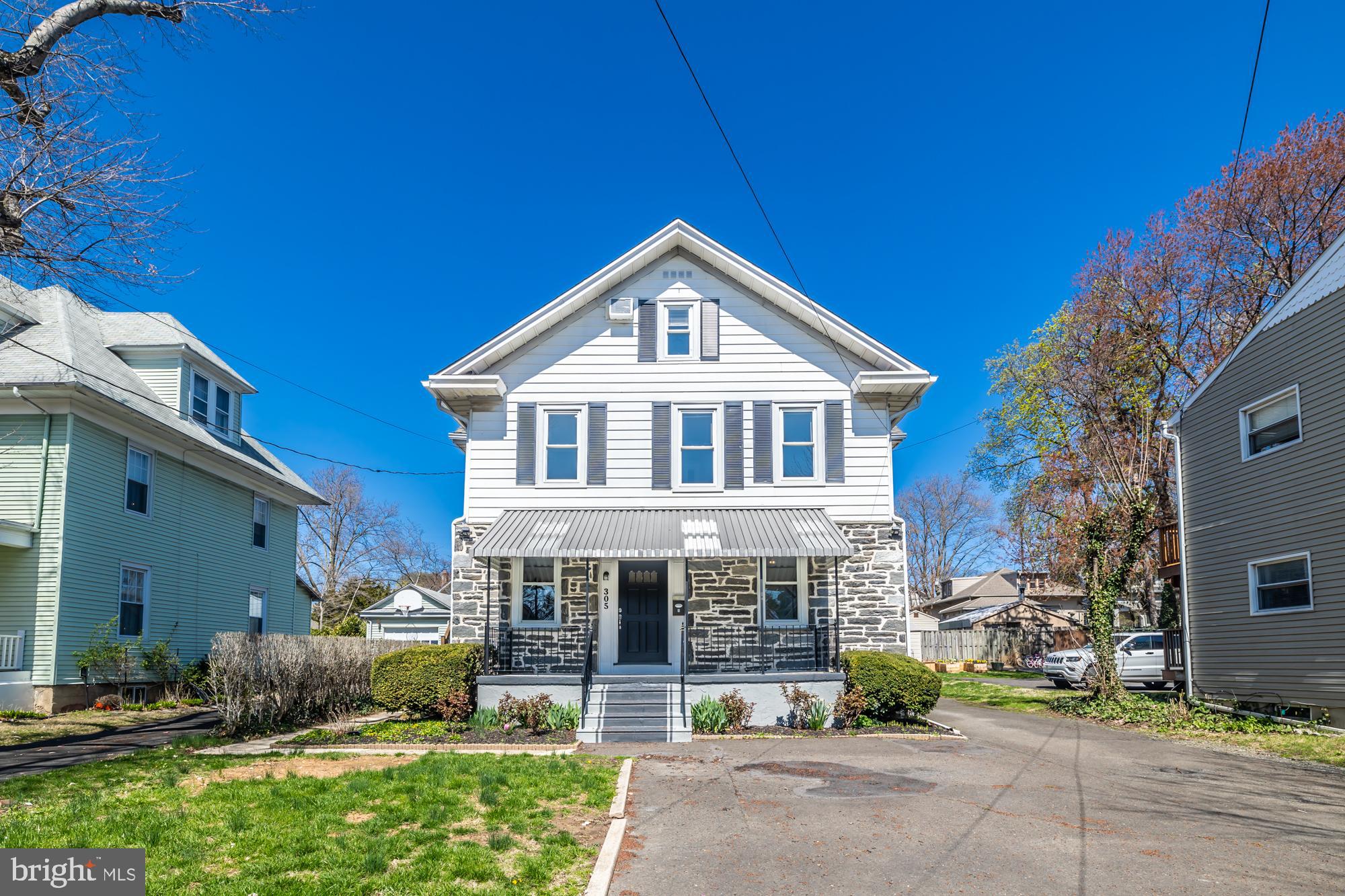 Charming & Spacious Rental in the Heart of Glenside
Welcome to 305 E Glenside Ave—a beautifully renovated home that perfectly blends comfort, convenience, and timeless character. This spacious 2-bedroom, 2-bathroom residence offers nearly 1,400 sq ft of main-level living space, plus an additional 500 sq ft of finished basement. Thoughtful updates are balanced with original features, including stunning Victorian-style windows and a classic hardwood staircase dating back to the 1920s, creating a warm and inviting atmosphere throughout.
Tenants will enjoy exclusive access to the entire main home, complete with three private entrances, driveway parking right in front of the home, a welcoming front porch, and a private backyard patio—ideal for relaxing, entertaining, or enjoying a quiet morning coffee. The newly updated kitchen features refinished custom cabinetry, granite countertops, a tiled backsplash, stainless steel appliances, and a convenient pantry. The flexible floor plan offers potential for a formal dining area, a cozy sitting room, double living spaces, and a lovely foyer entry. Also on the first floor is a bright bedroom, a modern full bath, and a charming three-season room leading directly to the backyard.
Upstairs, you’ll find a generously sized second bedroom and an expansive, beautifully renovated bathroom with a private water closet. The finished basement offers even more space—perfect for a home office, playroom, extra living area, or storage—and includes a laundry room for added convenience. Comfort is a top priority in this home, with ceiling fans throughout and window/wall unit air conditioning to keep you cool during warmer months.
Located in a highly desirable neighborhood, this home is walkable to the Glenside train station and just minutes from Arcadia University, Salus University, Penn State Abington, Abington Hospital, as well as a wide selection of local shops, restaurants, parks, and public transportation. With easy access to major highways, commuting is a breeze. Don’t miss your chance to live in one of Glenside’s most sought-after areas—schedule your private tour today!