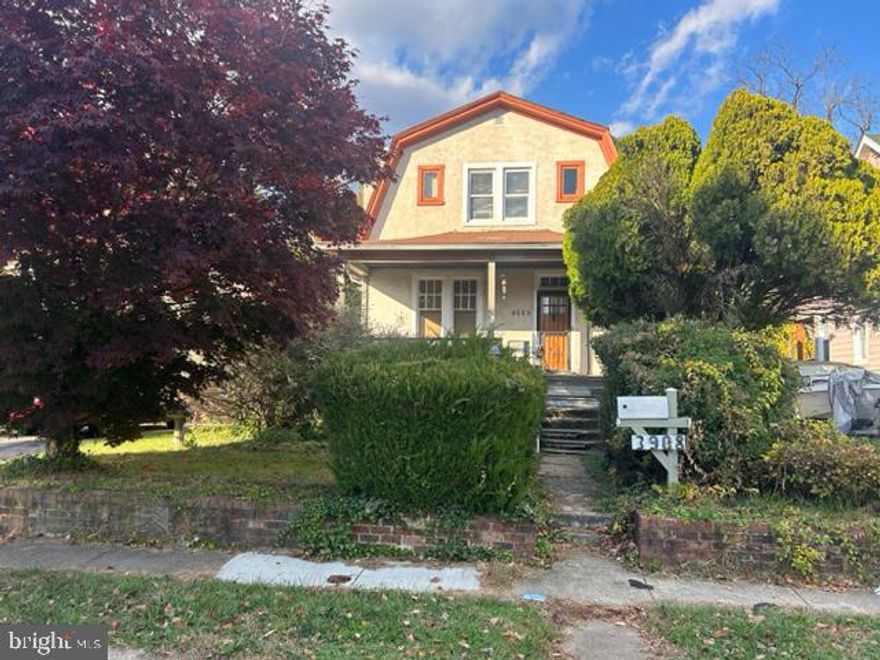 This house features 3 bedrooms, 1 full bath, kitchen w/pantry, formal living room and dining room, unfinished basement, rear deck and a large backyard. Be careful walking on deck steps. Property has a driveway, gas heat and 2 A/C units. Being sold in As-IS condition. Bring best offer.