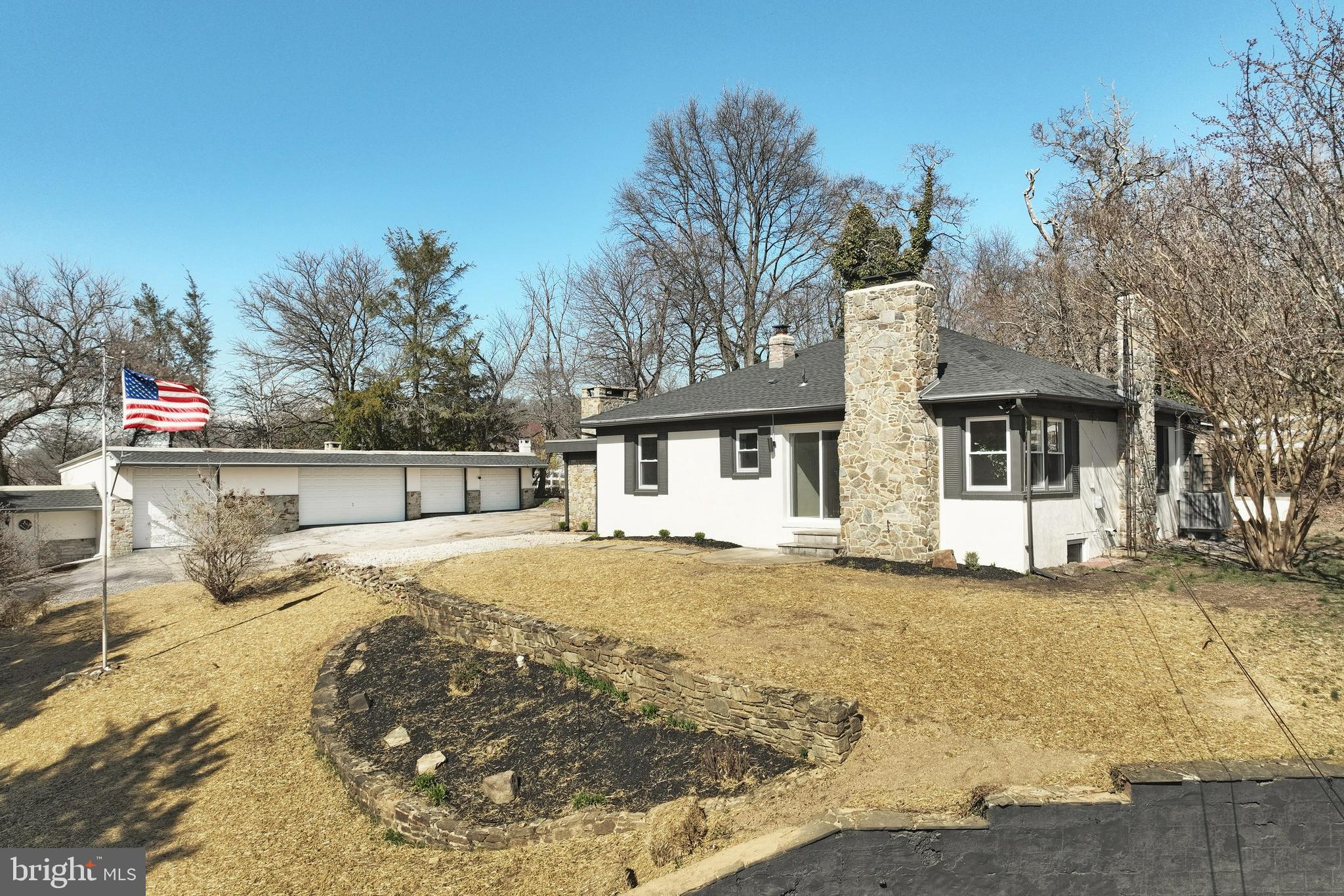 Welcome to this stunning, fully renovated ranch-style home that is perched atop of Hershey Heights, offering breathtaking views overlooking Hanover right from your living room! Located in Southwestern School District, this 3-bedroom gem has been under a complete transformation and ready for you to move right in. Features brand new roof, windows, new flooring and interior/exterior paint/doors throughout. All new blown-in insulation in the attic. Brand new HVAC. Plumbing is all new including new supply/drain lines and sewer line. New well pump and well tank installed. Brand new electrical panel installed and new wiring throughout the house plus much more!
The main level features a gorgeous kitchen with brand new kitchen cabinets, quartz countertops, appliances and custom backsplash. The open layout seamlessly flows from the dining room into the living room where you'll find a cozy fireplace with an awesome view of Hanover, perfect for enjoying your morning coffee! Completely remodeled bathroom with all new tile flooring, vanity, tub and tile surround. Features primary bedroom with large walk-in closet, private half bathroom and feature fireplace! Includes full basement that is partially finished for added storage and extra living space.
Includes huge detached 4 bay garage with attached horse barn or chicken coup! Brand new garage doors installed on each bay, great for extra storage, mechanic or a hobbyist’s dream! Easy access to Route 194 and local shopping/amenities. Do not wait for this one and schedule your private tour now!