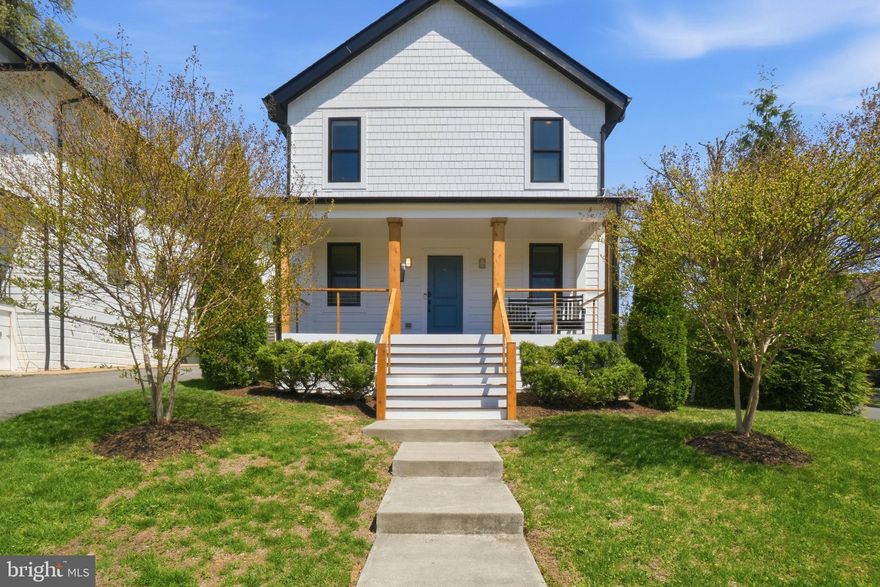 Experience elevated living in this stunning contemporary residence in Clarendon—just a short stroll to the area’s best dining, shopping, nightlife, and Metro access. Major renovation in 2017, this exceptional home blends contemporary modern design with inspired  upgrades and luxurious finishes throughout, offering the perfect balance of sophistication and comfort.

From the moment you arrive, the striking façade sets the tone, complemented by a welcoming front porch that invites you to relax and take in the vibrant neighborhood. Out back, an expansive patio and in front, a newly constructed deck with sleek cable railings create a private outdoor retreat—ideal for entertaining or unwinding in style. The professionally refreshed landscaping, including newly planted evergreens, will continue to mature into a lush, serene and private backdrop. Location location location! Lyon Community Park just outside your door one block away. A commuters dream with a half mile walk down your tree lined street to Clarendon metro.

Inside, the home has been meticulously enhanced since 2021 with high-end upgrades and custom features. The kitchen shines with upgraded Cambria countertops and a suite of new premium appliances, including a refrigerator, oven, and microwave, making it as functional as it is beautiful. A custom-built mudroom adds both elegance and practicality to everyday living.

The primary suite offers a spa-like experience with a beautifully upgraded bath featuring a new countertop, creating a refined and tranquil space. Fresh paint throughout the home enhances its crisp, modern aesthetic, while the generous laundry room with sink and folding area offers a new washer and dryer provide for added convenience.

Comfort is paramount, with a newly upgraded HVAC system designed for superior performance—ensuring this home stays exceptionally cool and comfortable year-round.

This is a rare opportunity to own a turnkey, high-end contemporary home in one of Arlington’s most sought-after neighborhoods—where every detail has been thoughtfully curated and every upgrade already completed. Simply move in and enjoy the very best of Clarendon living.