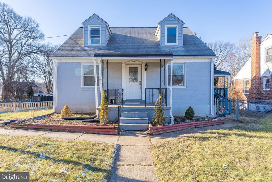 Welcome to this beautiful spacious 5-bedroom, 2-full-bath home in Gwynn Oak.  Some features are: recently updated kitchen features a kit- island, stainless steel appliances, and granite countertops.  Remodeled bathrooms,  recessed lights,  newer HVAC.  The hardwood floors extend throughout the main level and second floor, adding warmth and character.  Walk out  from the kitchen to a relaxing  roof covered porch.  The spacious walk-out basement provides 2 dens/bonus rooms and flexible space  for recreation and/or storage, Exterior highlights include a fully fenced yard and a private driveway. Ideally located close to public transportation with easy access to I-70 and I-695, making commuting a breeze. A wonderful opportunity to own a home in a convenient location—Don't miss it and schedule your showing today.