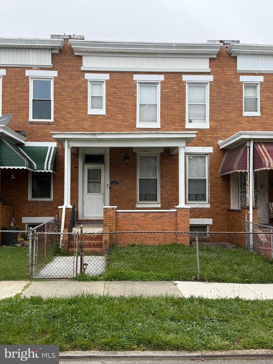 DO NOT PULL HANDLE HARD WHEN CLOSING THE DOOR. PUT THE KEY IN AND PULL THE DOOR WITH KEY IN LOCK

Welcome to this spacious 3-bedroom, 1.5-bath home located in the sought-after Coldstream-Montebello community of Baltimore. Nestled in a quiet, well-established homeowner neighborhood, this property offers the perfect blend of peaceful living and urban convenience. Buyer to verify ground rent, selling AS-IS.

Just a short walk from beautiful Lake Montebello, local schools, and shopping, this home is ideally situated for those who value both tranquility and accessibility.

Inside, you'll find generous living space with great bones and loads of potential. While the home does need some TLC, it’s the perfect canvas for the right buyer to add their personal touch and build instant equity. Whether you're an investor or a homeowner with vision, this is a true diamond in the rough!

Don't miss this incredible opportunity to own in a desirable location with tons of upside. Homes in this neighborhood don't stay on the market for long—schedule your showing today!